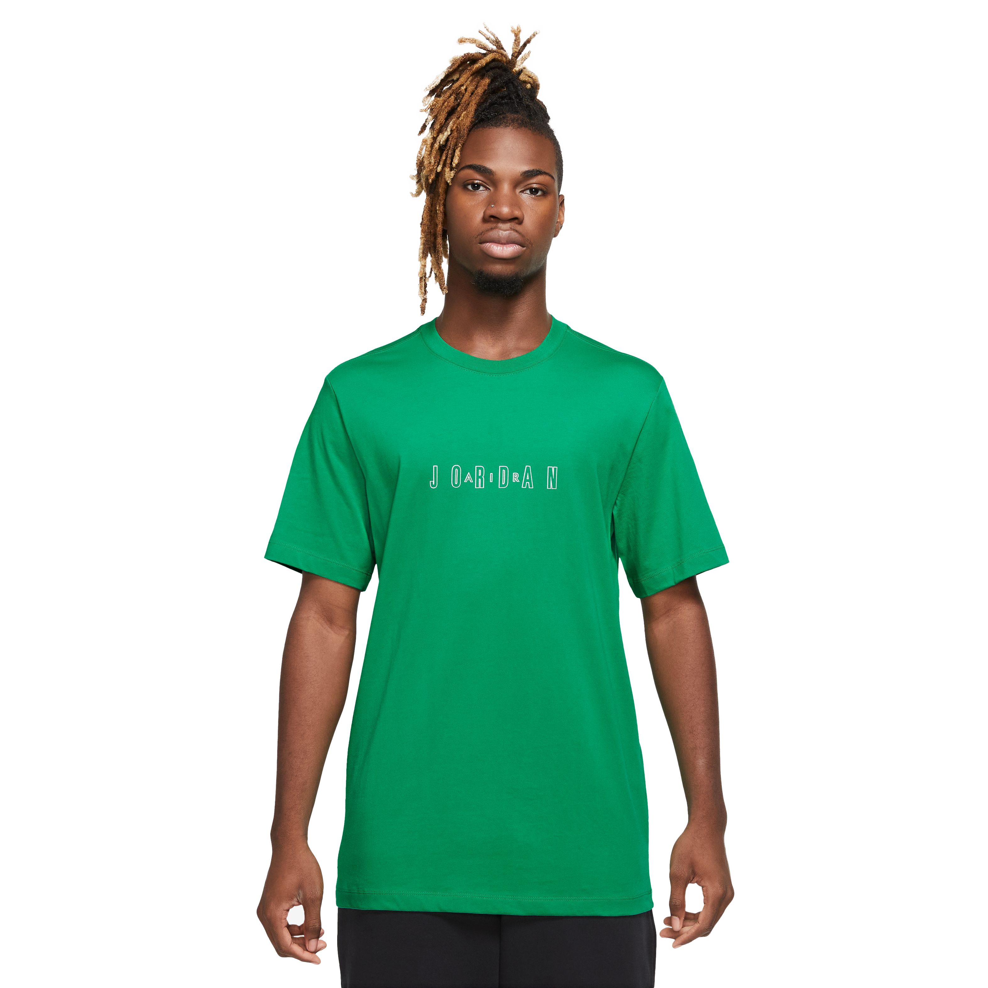 Jordan Men's Essentials Crew Tee-Green - GREEN Thumbnail View 1
