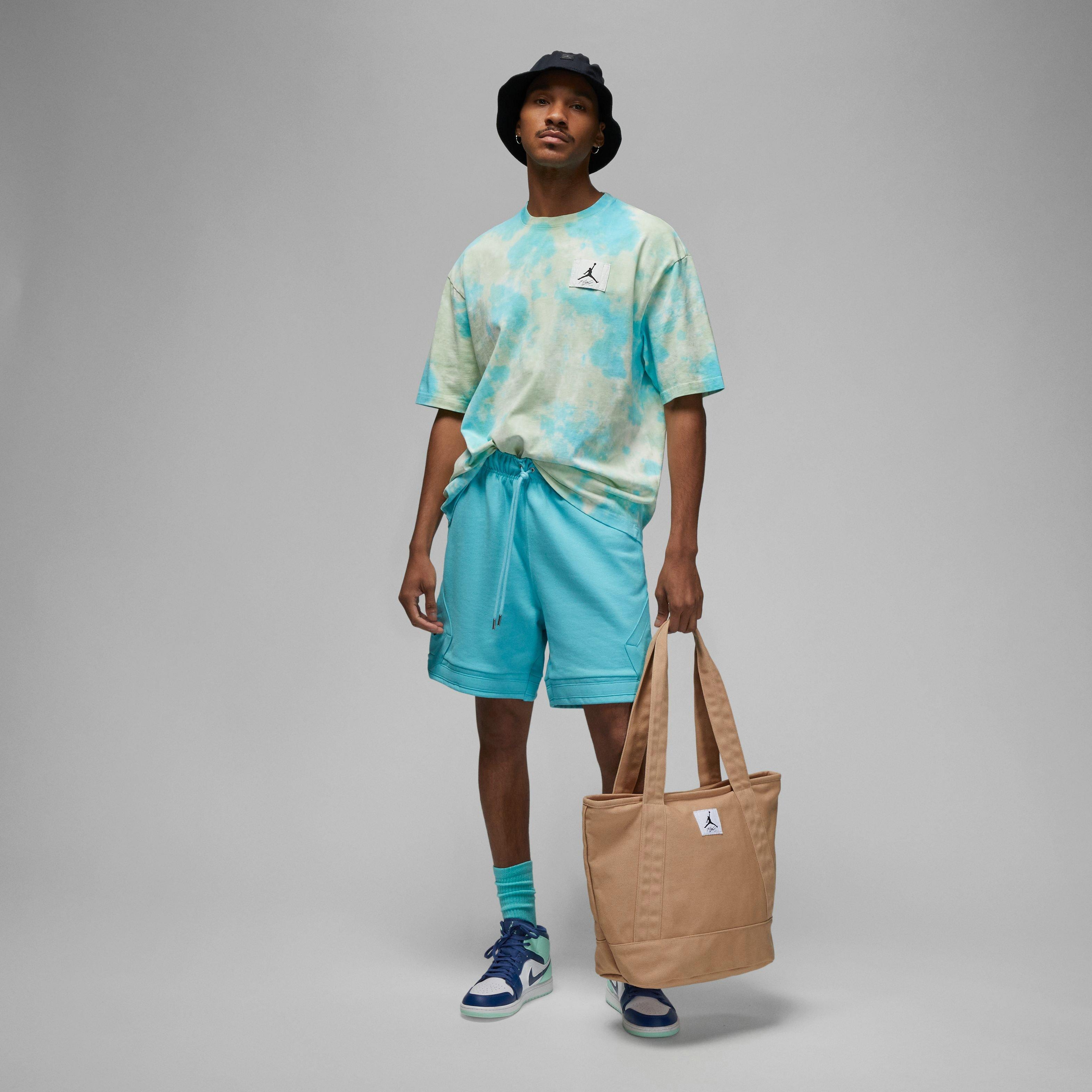 Jordan Men's Essentials Statement Oversized Tee-Blue/Green - BLUE/GREEN Thumbnail View 3