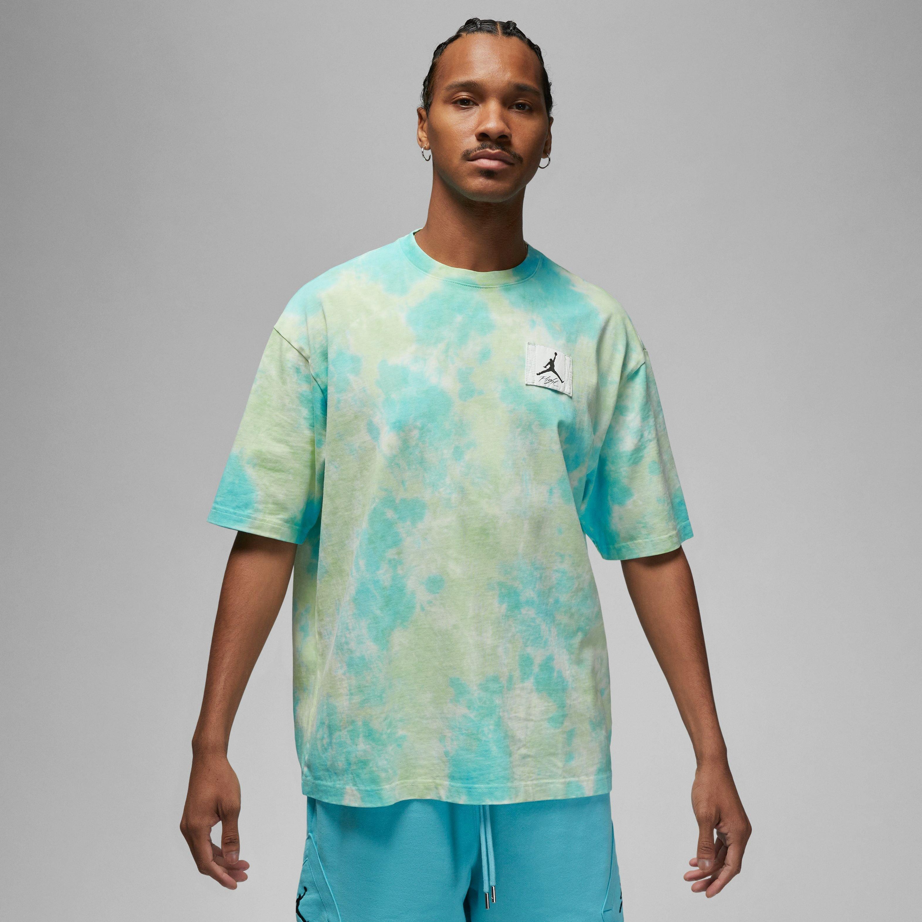 Jordan Men's Essentials Statement Oversized Tee-Blue/Green - BLUE/GREEN Thumbnail View 1