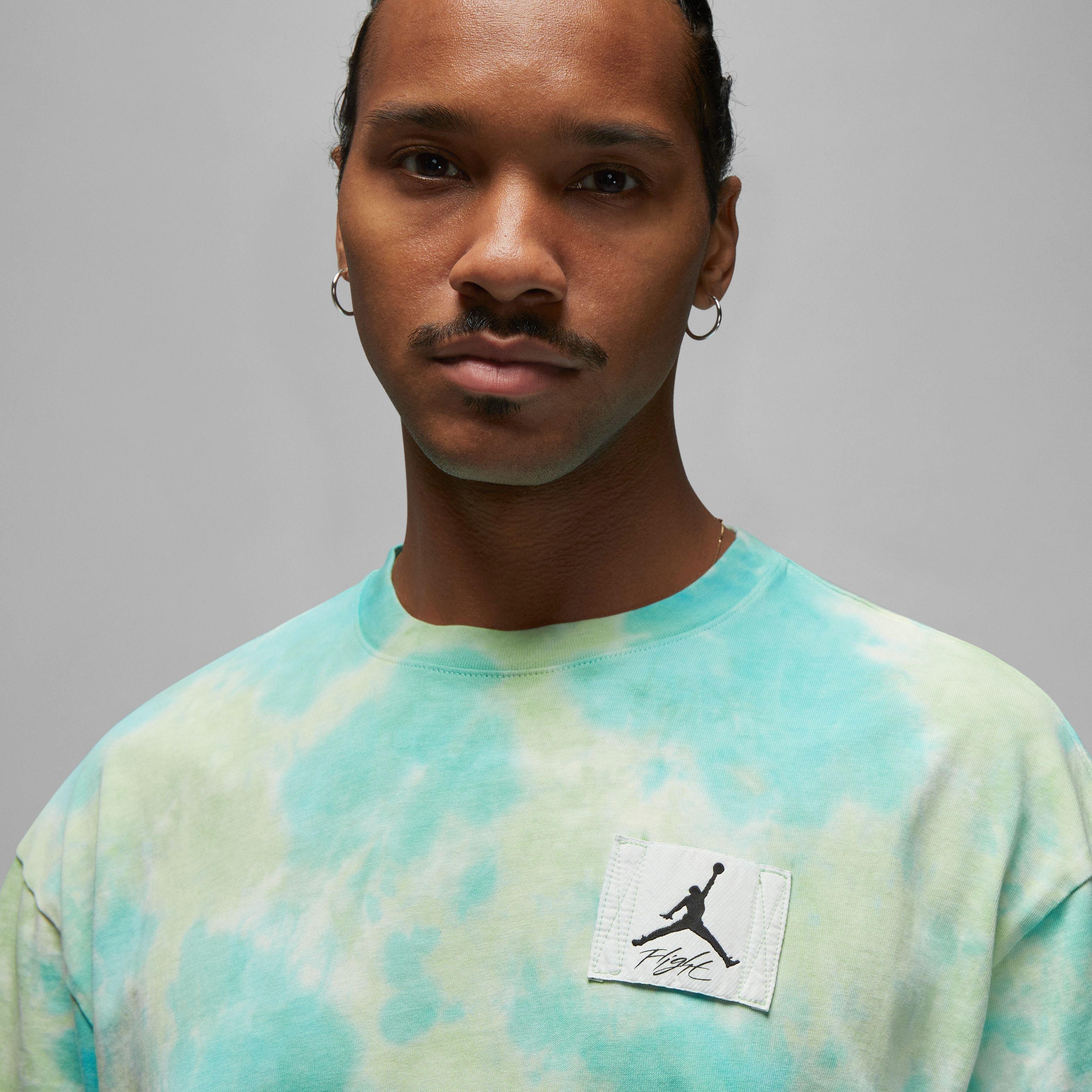 Jordan Men's Essentials Statement Oversized Tee-Blue/Green - BLUE/GREEN Thumbnail View 4