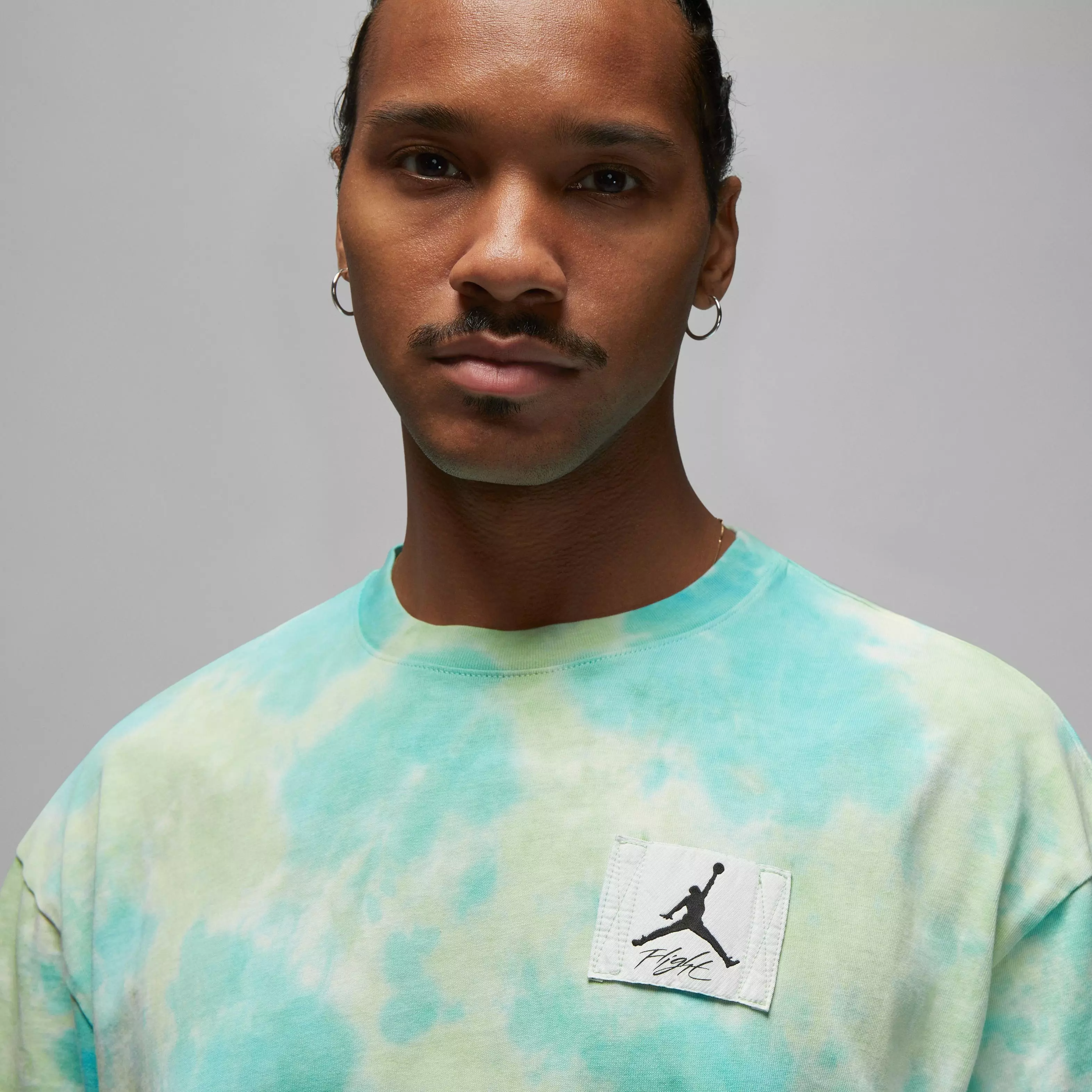 Jordan Men's Essentials Statement Oversized Tee-Blue/Green - BLUE/GREEN