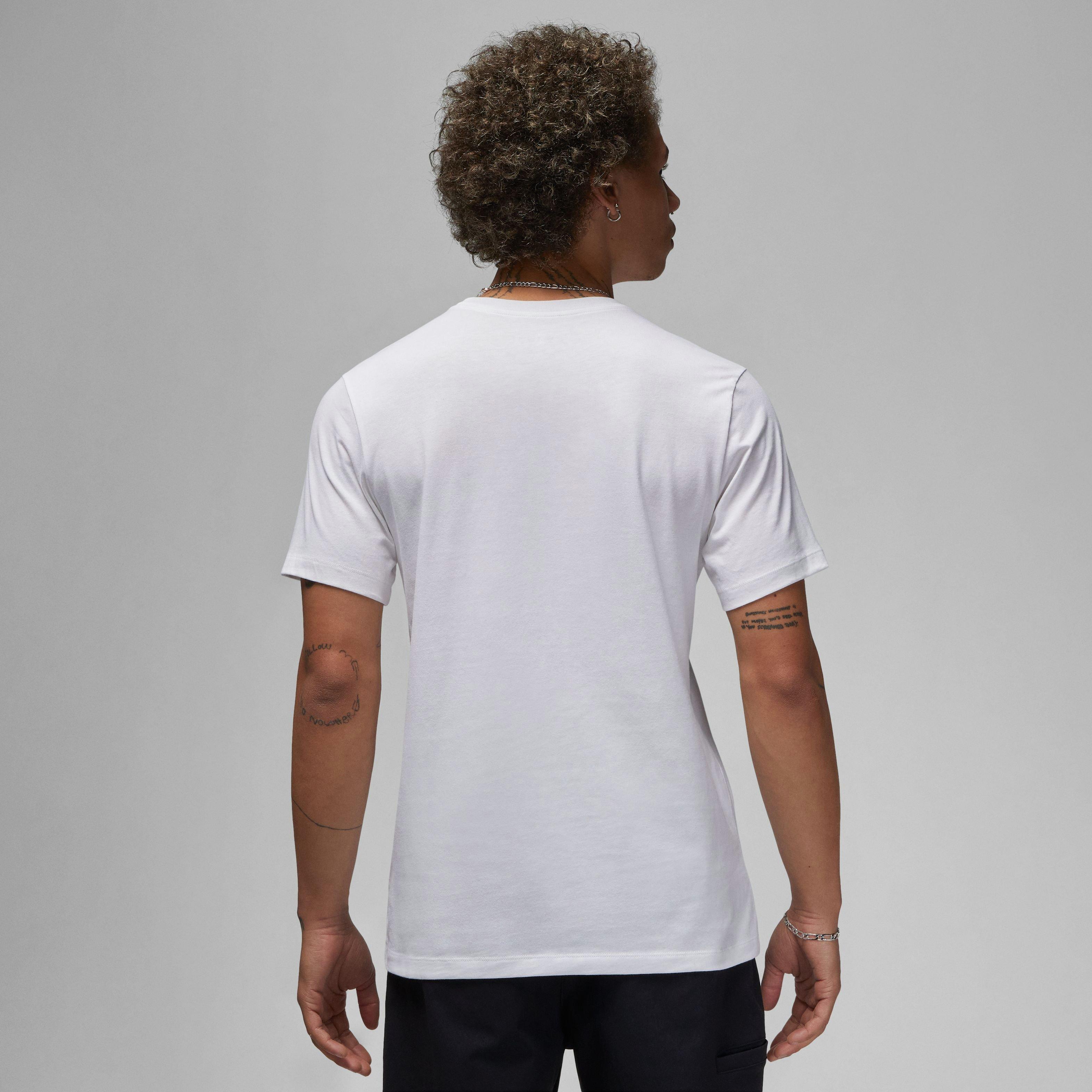 Jordan Men's Brand Crew Tee-White/Black - WHITE/BLACK Thumbnail View 2