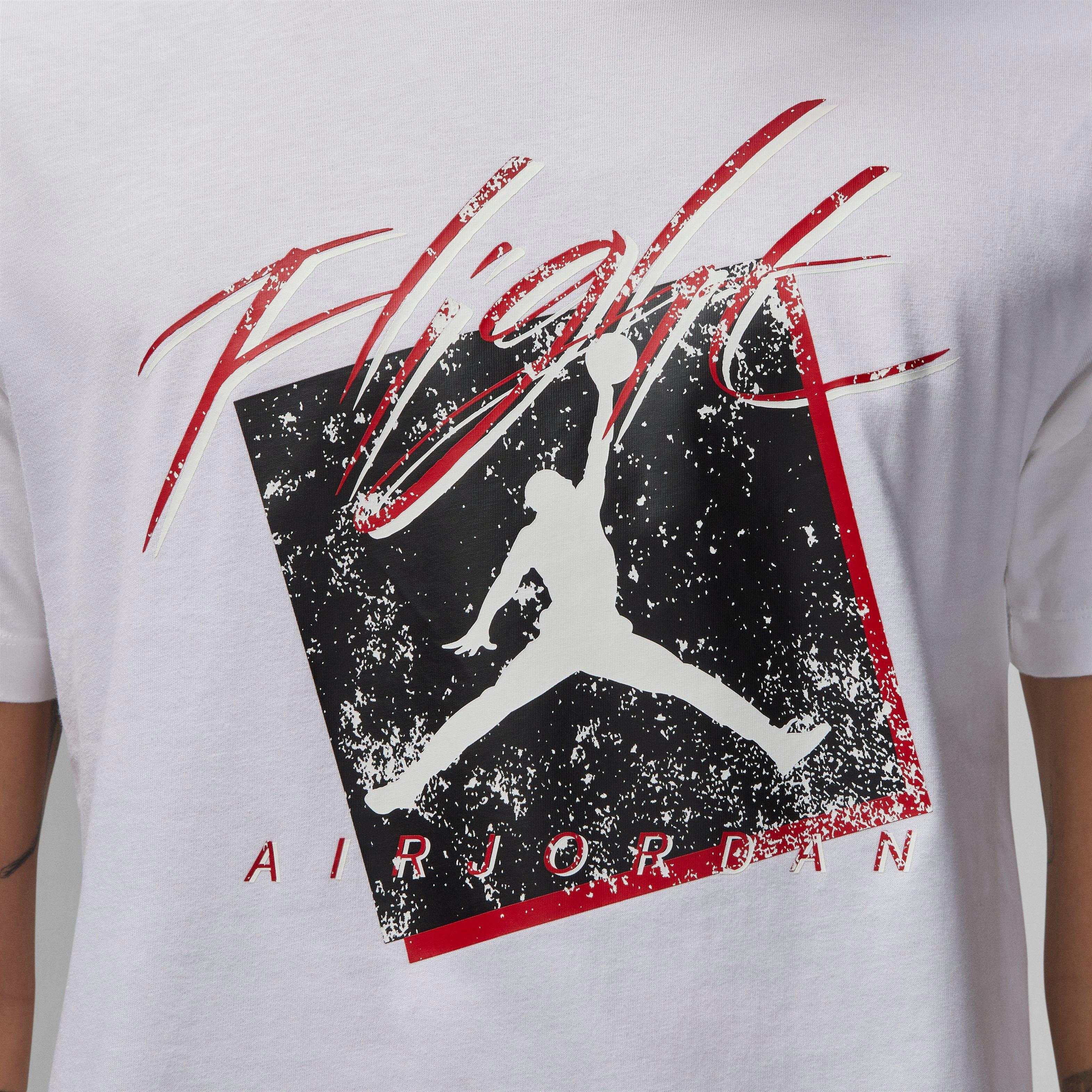 Jordan Men's Brand Crew Tee-White/Black - WHITE/BLACK Thumbnail View 5