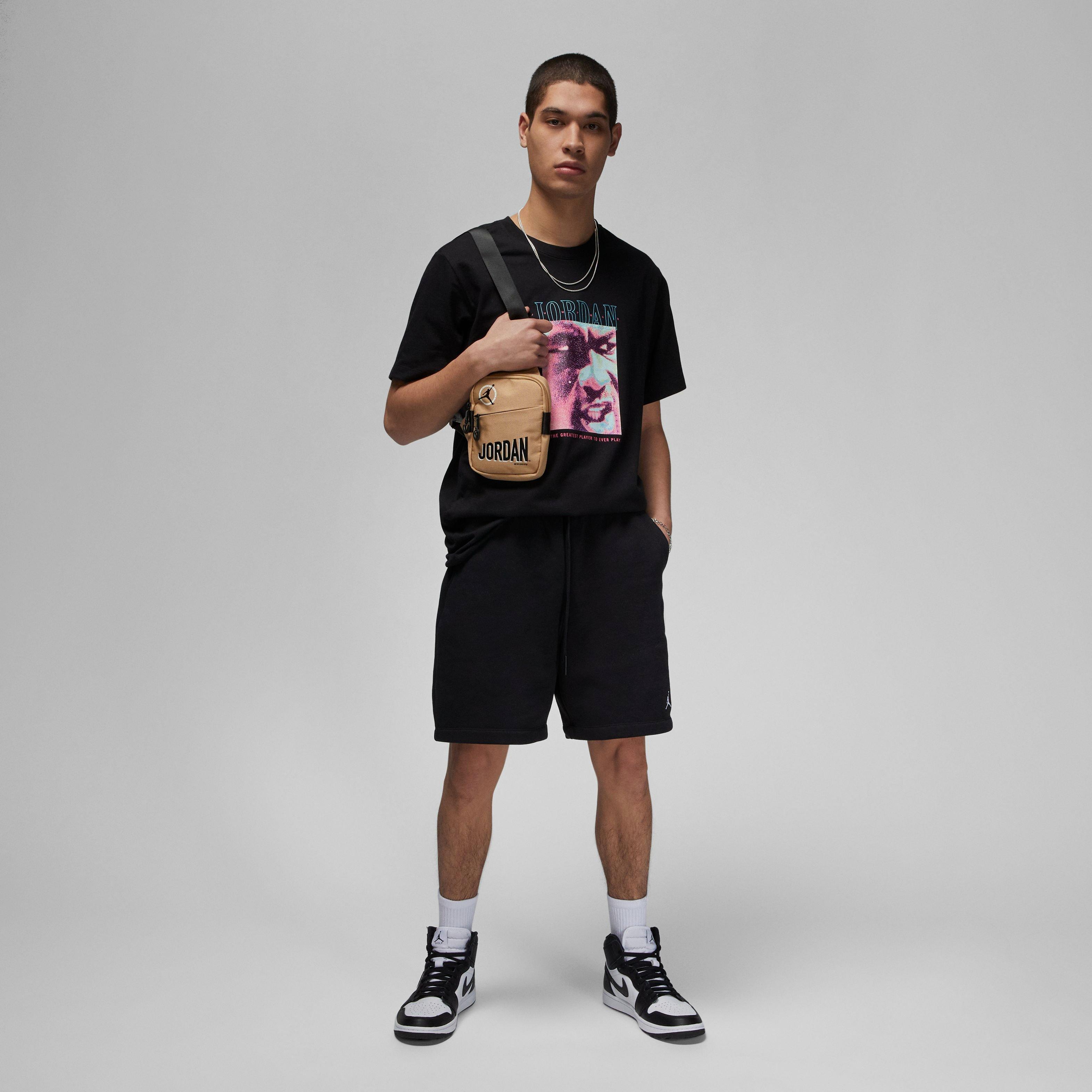 Jordan Men's Brand Graphic Tee-Black/Blue - BLACK/BLUE Thumbnail View 6