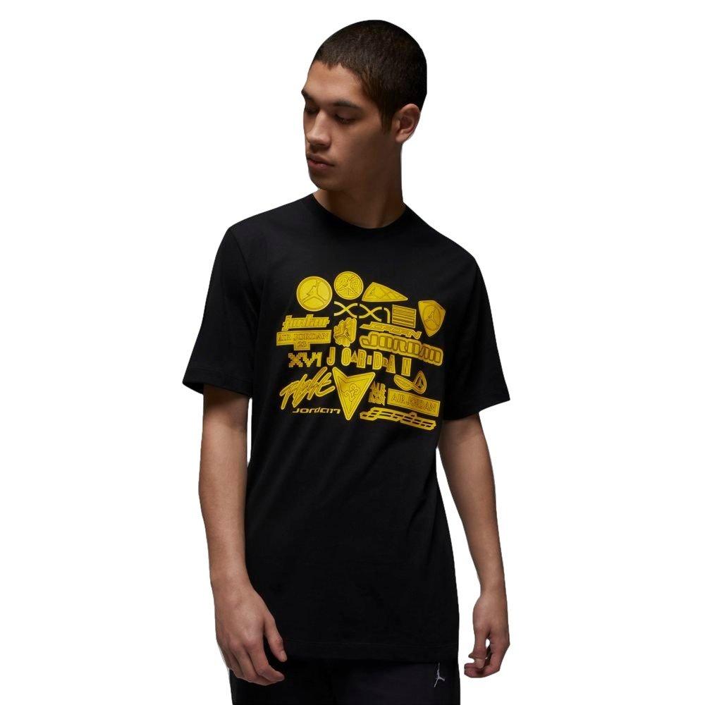 Jordan Men's Brand Graphic Crew Tee 4 - Black/Yellow - BLACK/YELLOW Thumbnail View 1