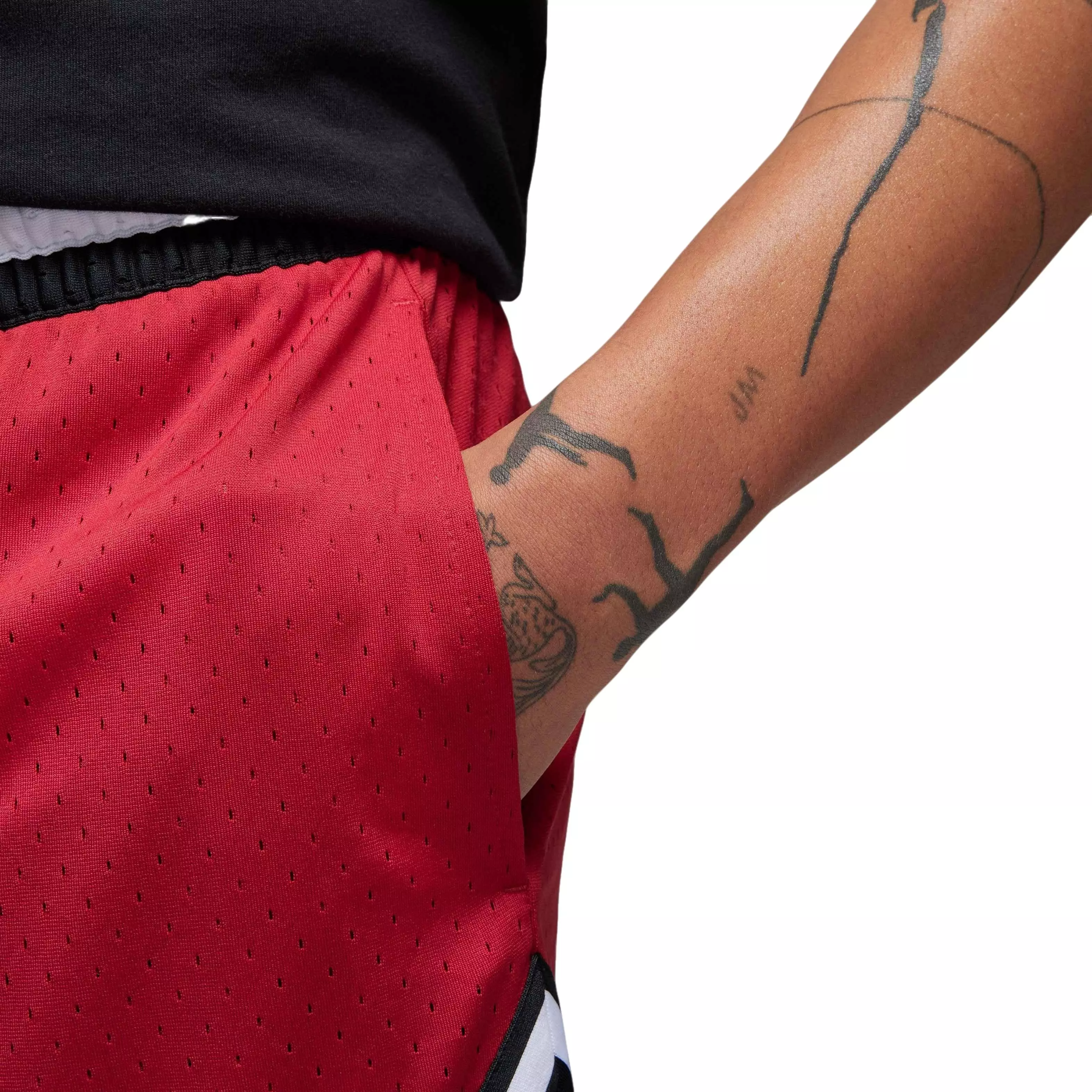 Jordan Men's Dri-FIT Sport Diamond Shorts-Red/Black - RED/BLACK