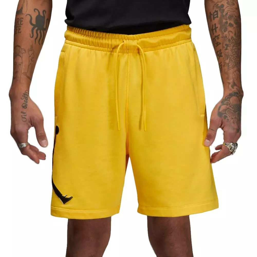 Jordan Men's Essentials Fleece HBR Shorts - Yellow - YELLOW