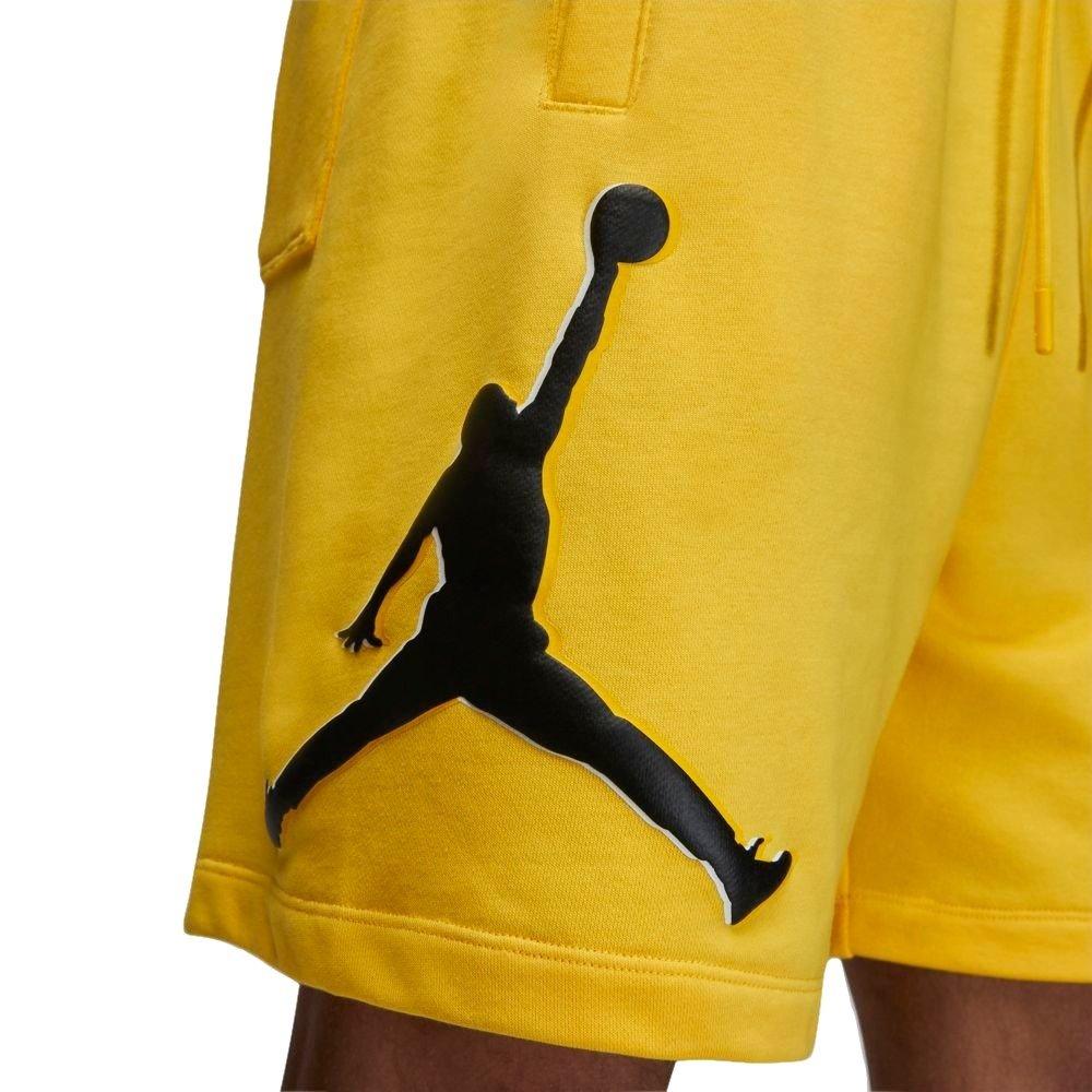 Jordan Men's Essentials Fleece HBR Shorts - Yellow - YELLOW Thumbnail View 4