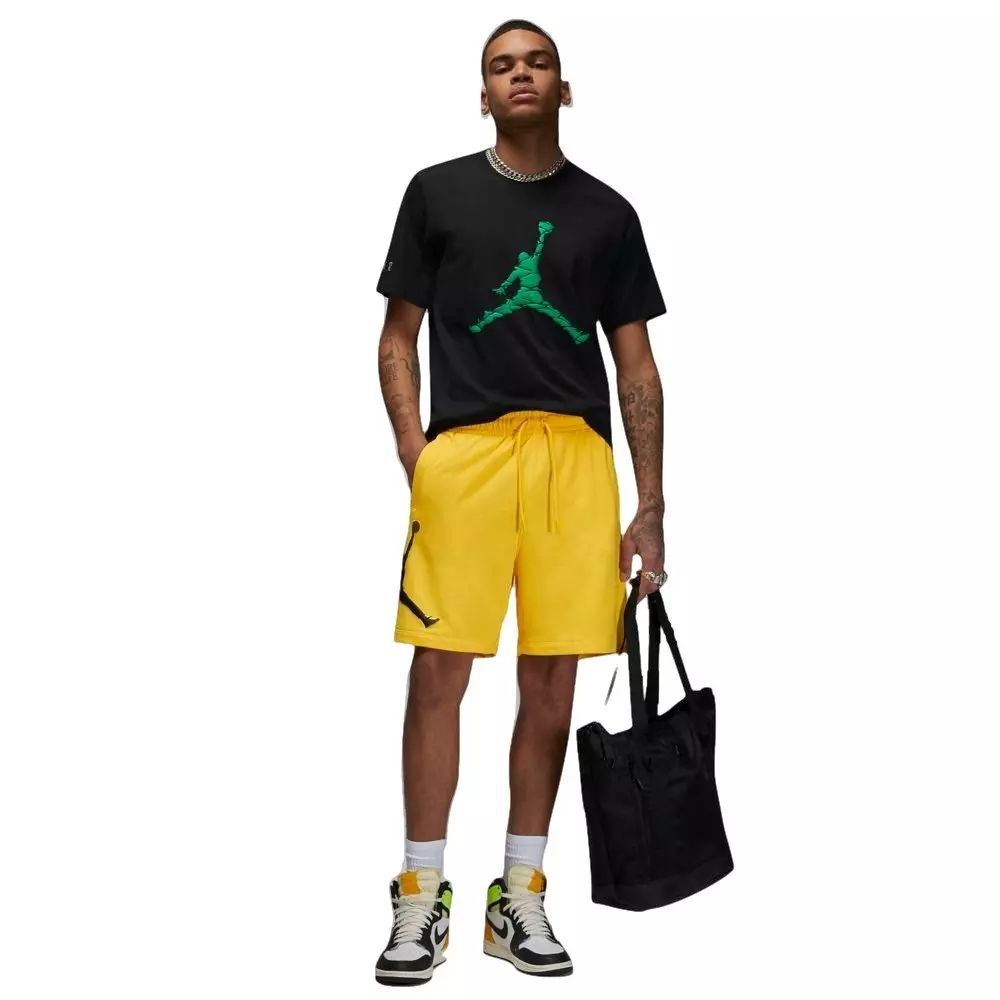 Jordan Men's Essentials Fleece HBR Shorts - Yellow - YELLOW