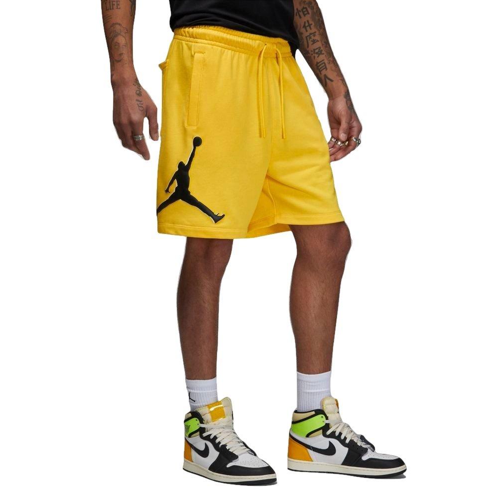 Jordan Men's Essentials Fleece HBR Shorts - Yellow - YELLOW Thumbnail View 7