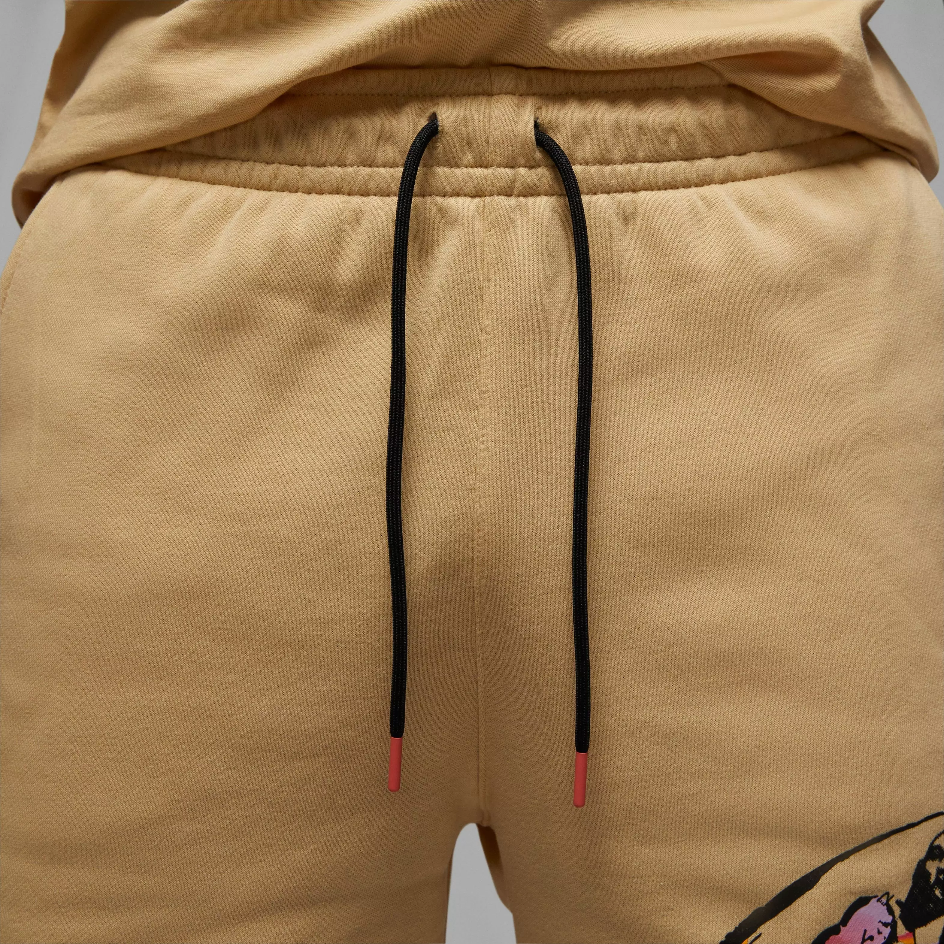 Jordan Men's Flight MVP Fleece Shorts-Tan - TAN