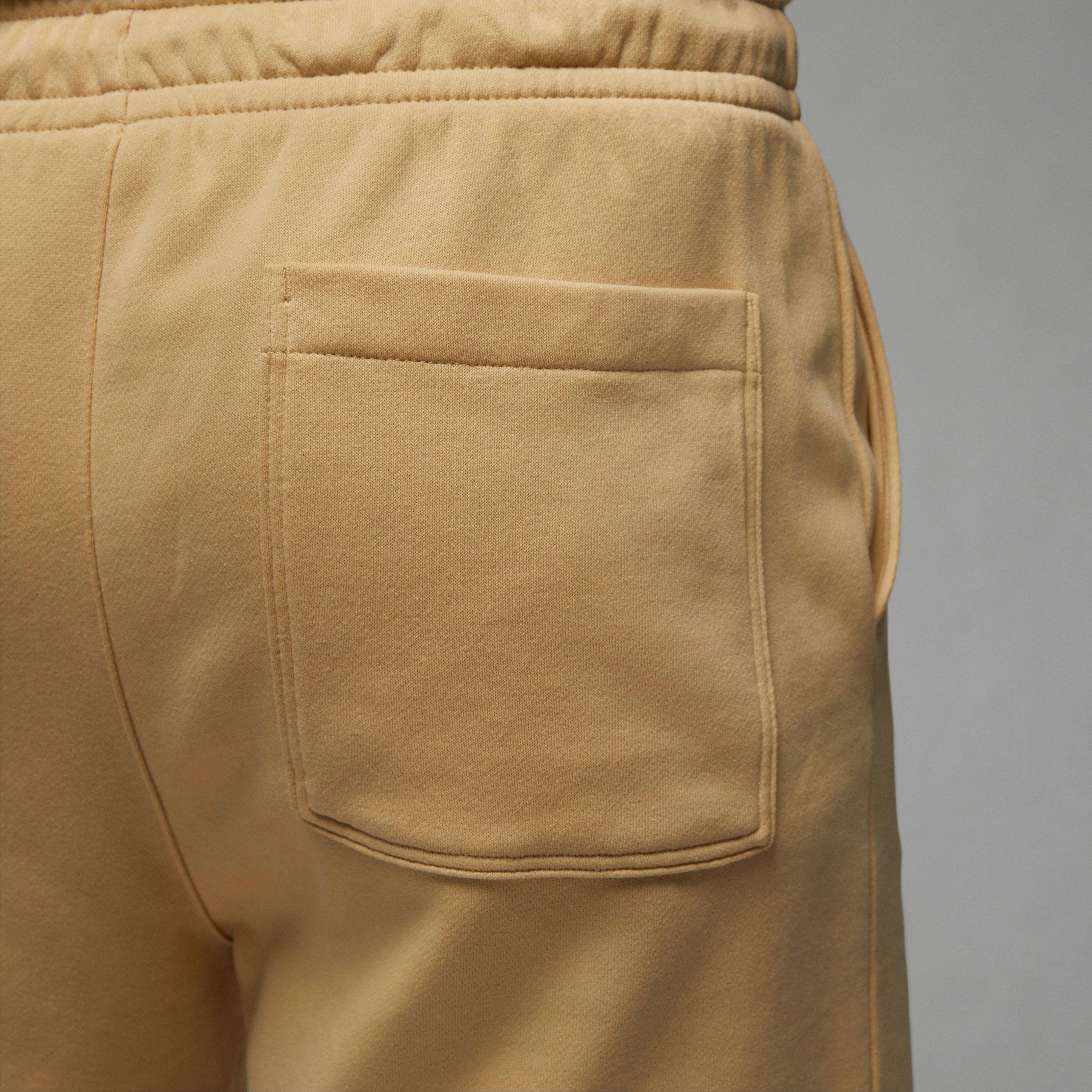 Jordan Men's Flight MVP Fleece Shorts-Tan - TAN Thumbnail View 7
