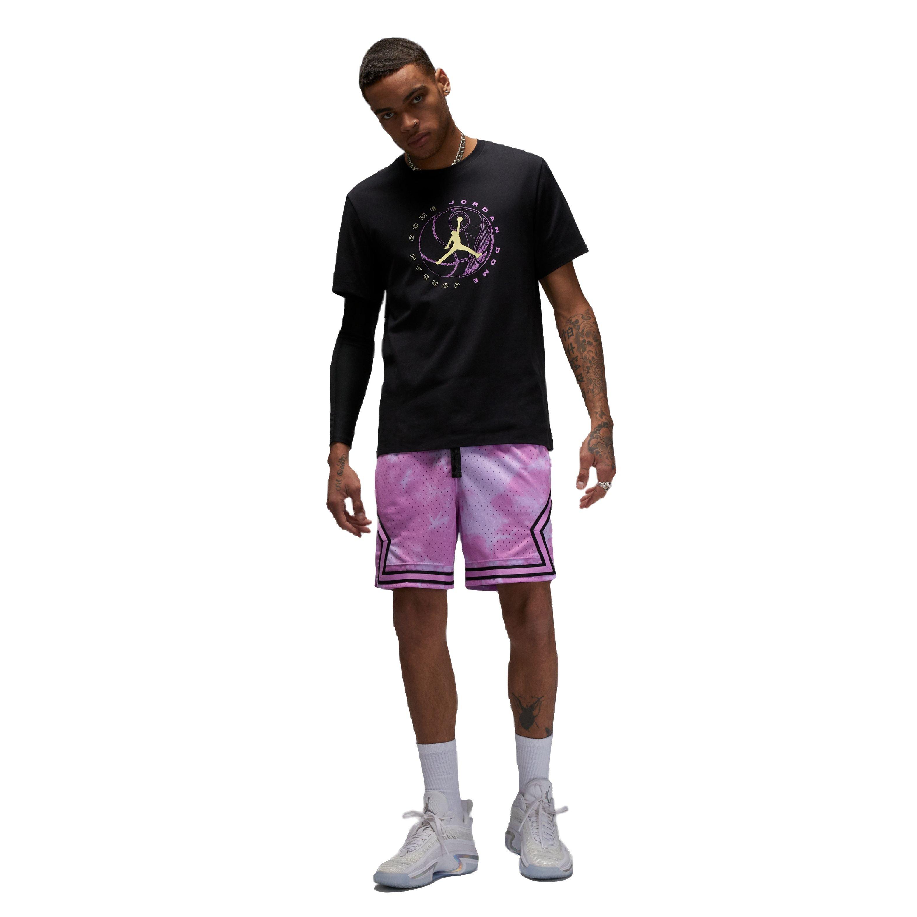 Jordan Men's Dri-FIT Sport Breakfast Club Diamond Shorts​-Purple