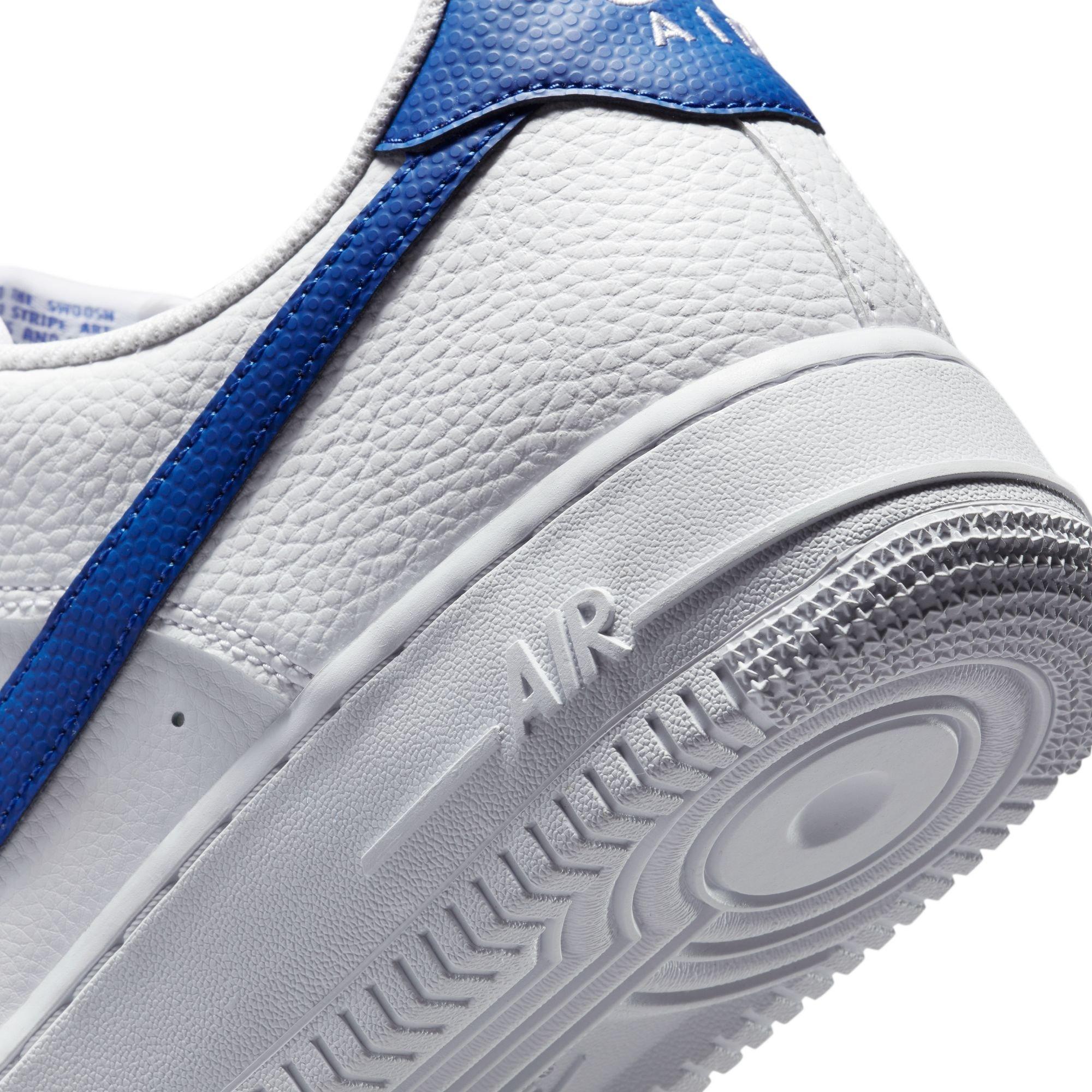 Nike Air Force 1 '07 White/Deep Royal Blue/University Blue Men's Shoe -  Hibbett