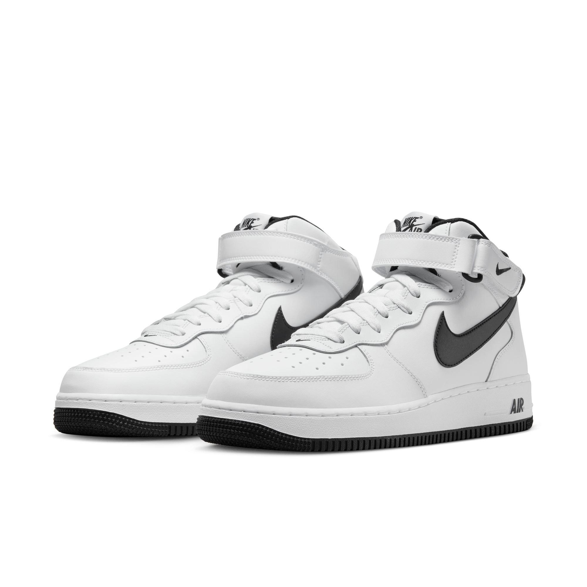 Nike Air Force 1 Mid '07 sneakers in white and gray