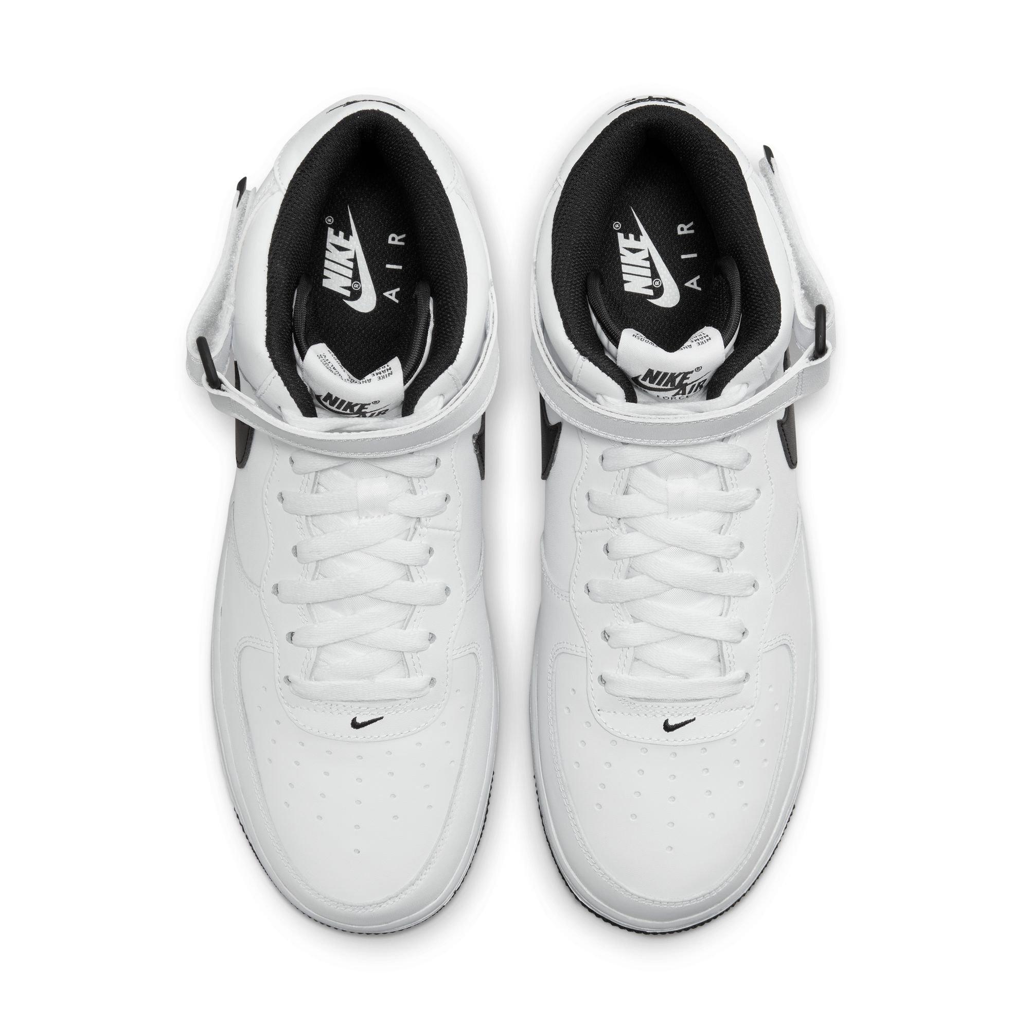 Nike Air Force 1 Mid '07 White/Black/White Men's Shoe - Hibbett