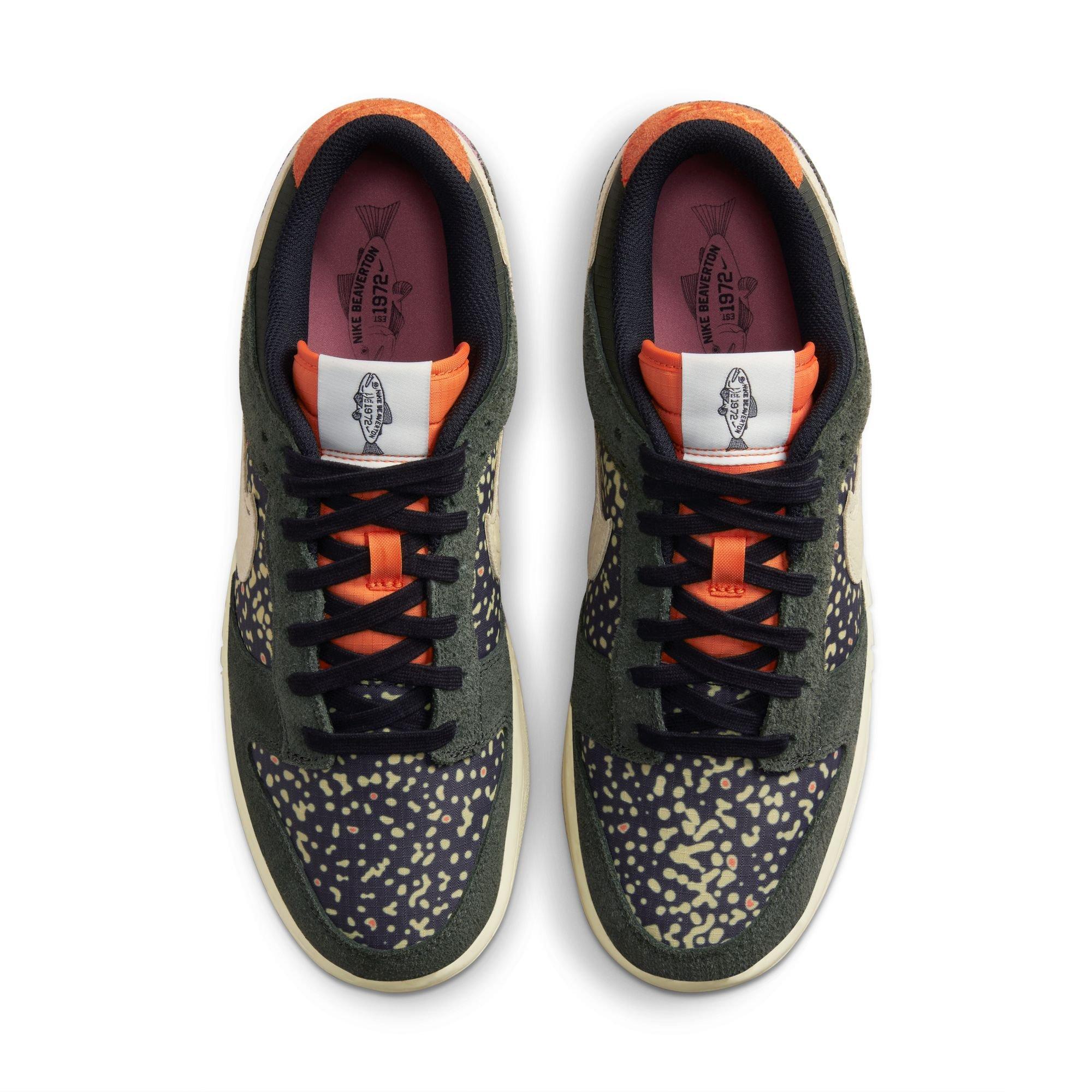 Nike Dunk Low Retro SE 2 "Sequoia/Alabaster/Safety Orange" Men's Shoe - MULTI-COLOR Thumbnail View 3