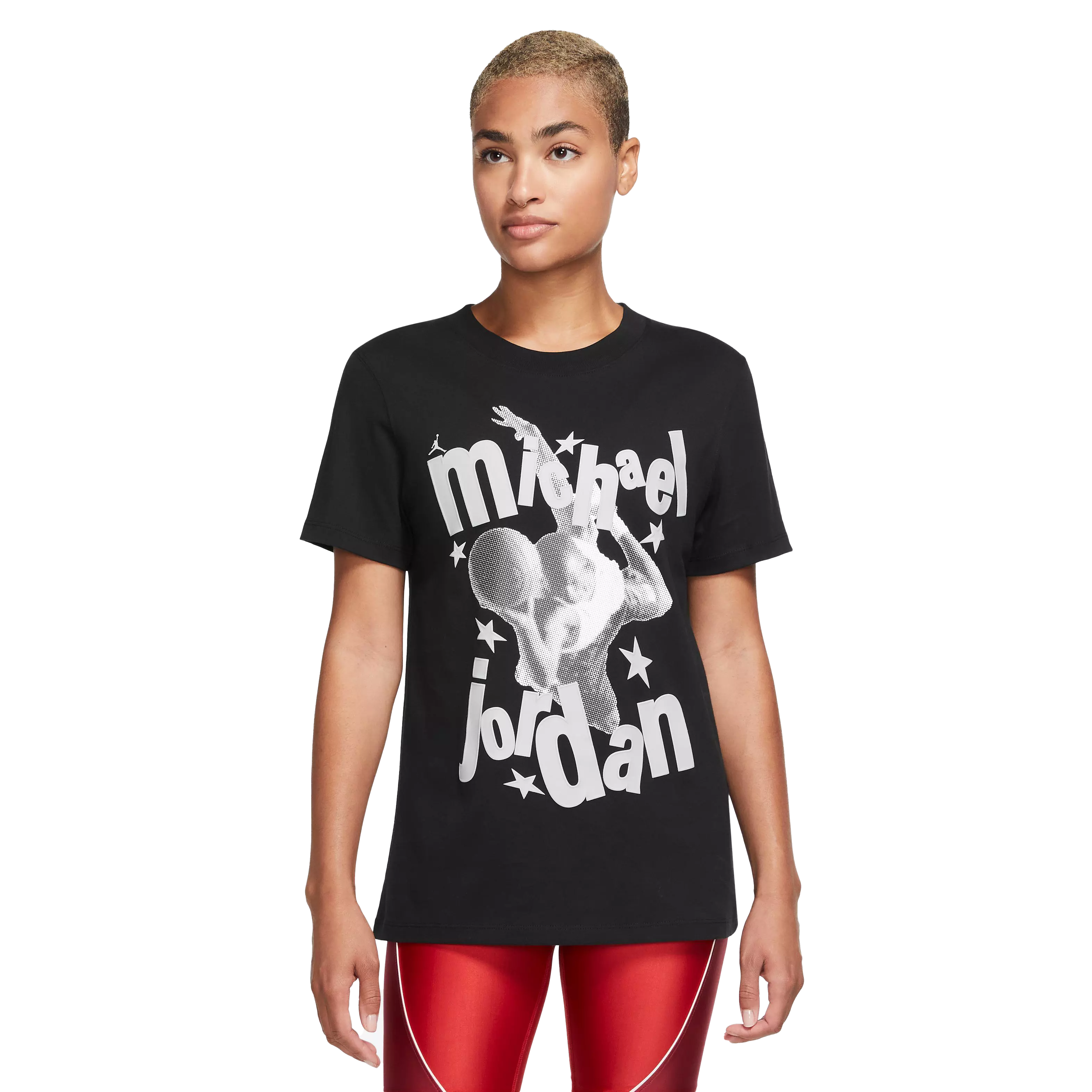 Jordan Women's (Her)itage Crew Tee-Black - BLACK