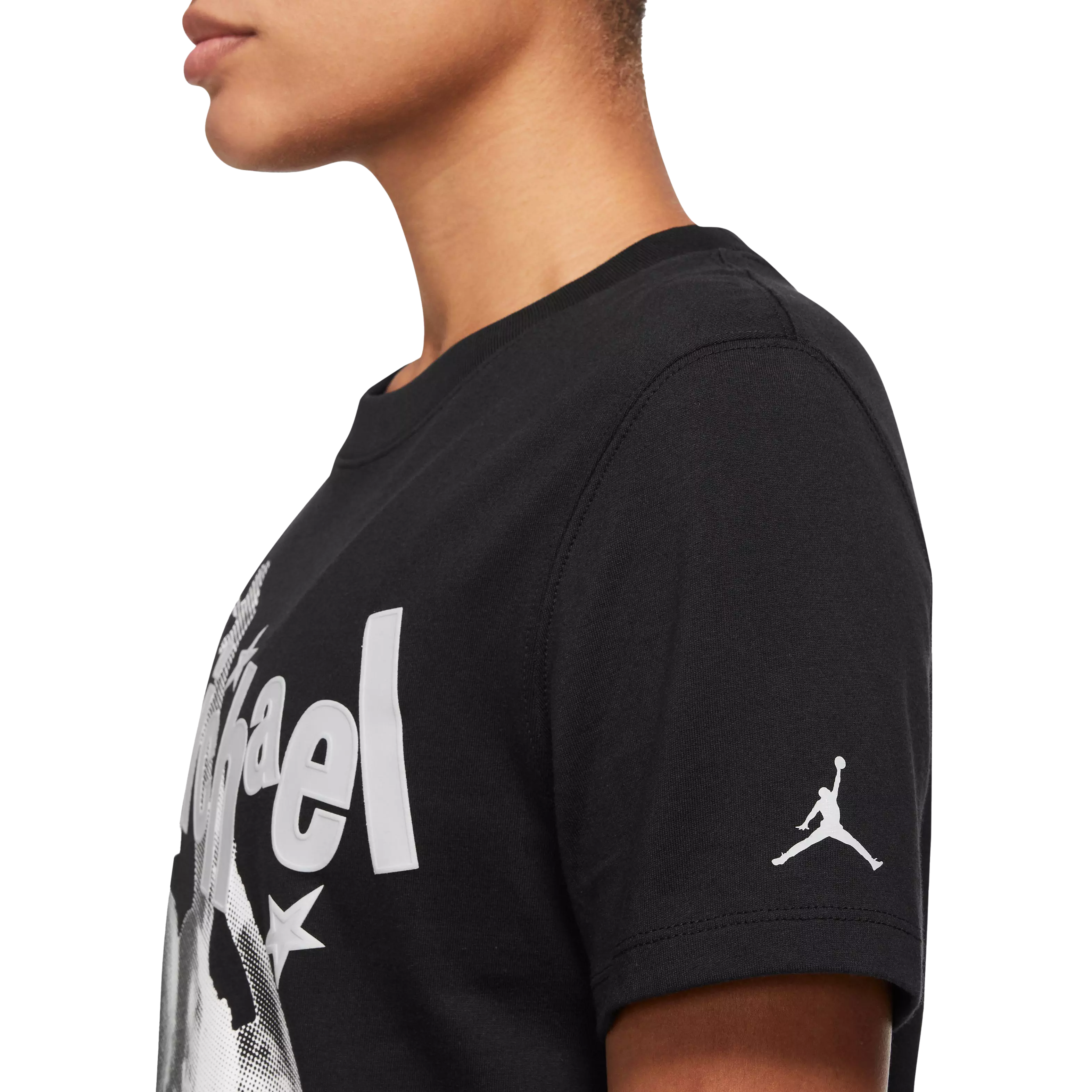 Jordan Women's (Her)itage Crew Tee-Black - BLACK