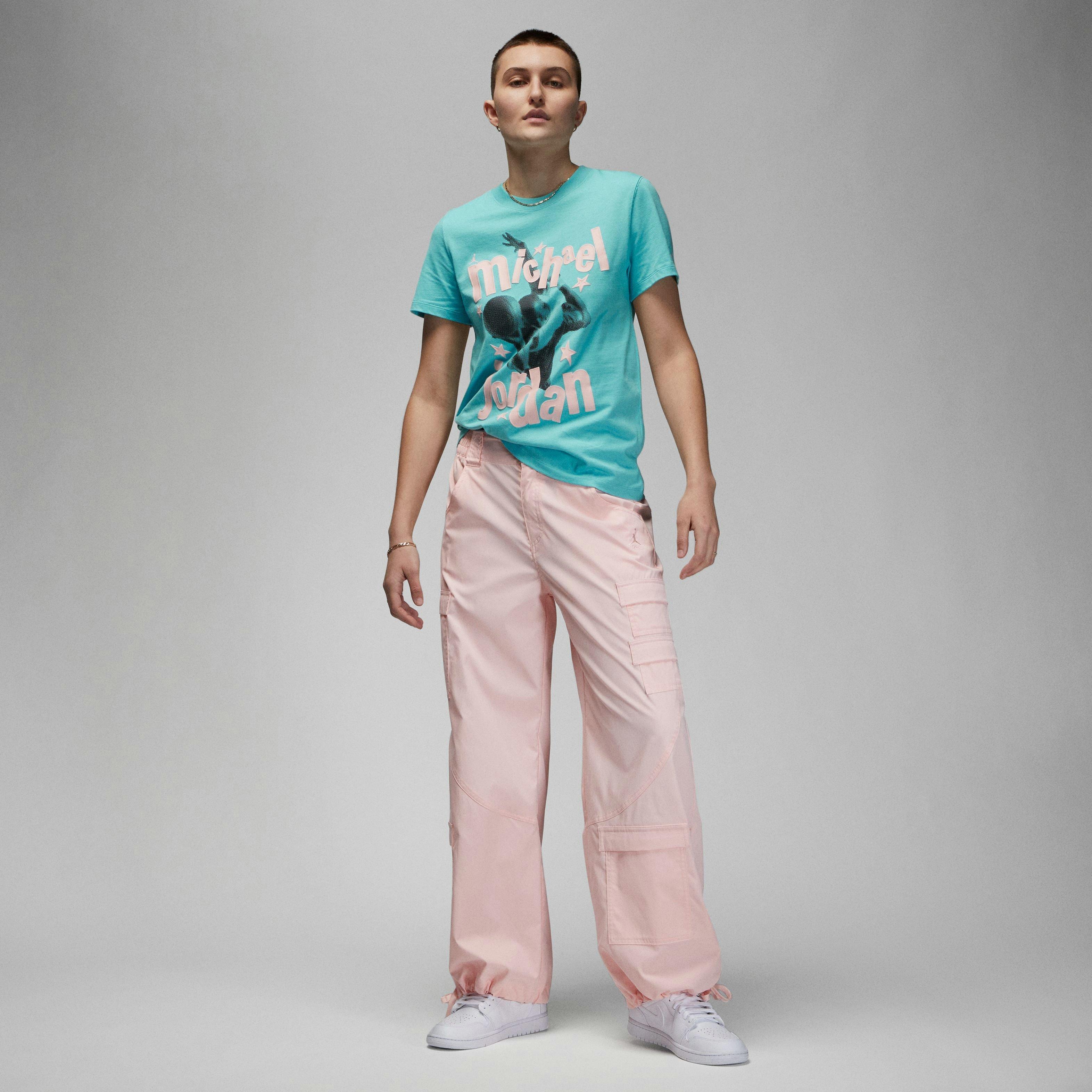 Jordan Women's (Her)itage Crew Tee-Lt Blue - LT BLUE Thumbnail View 1