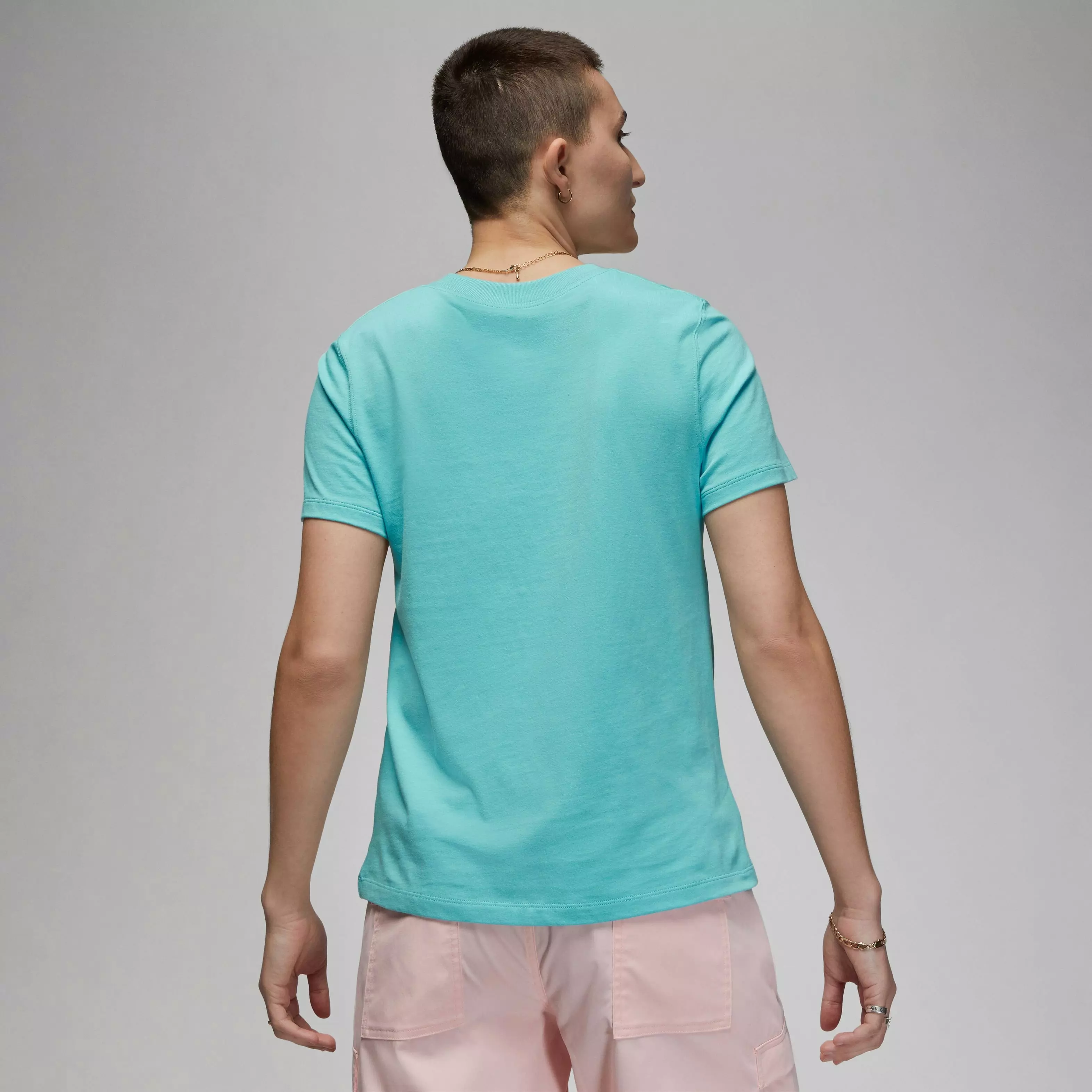 Jordan Women's (Her)itage Crew Tee-Lt Blue - LT BLUE