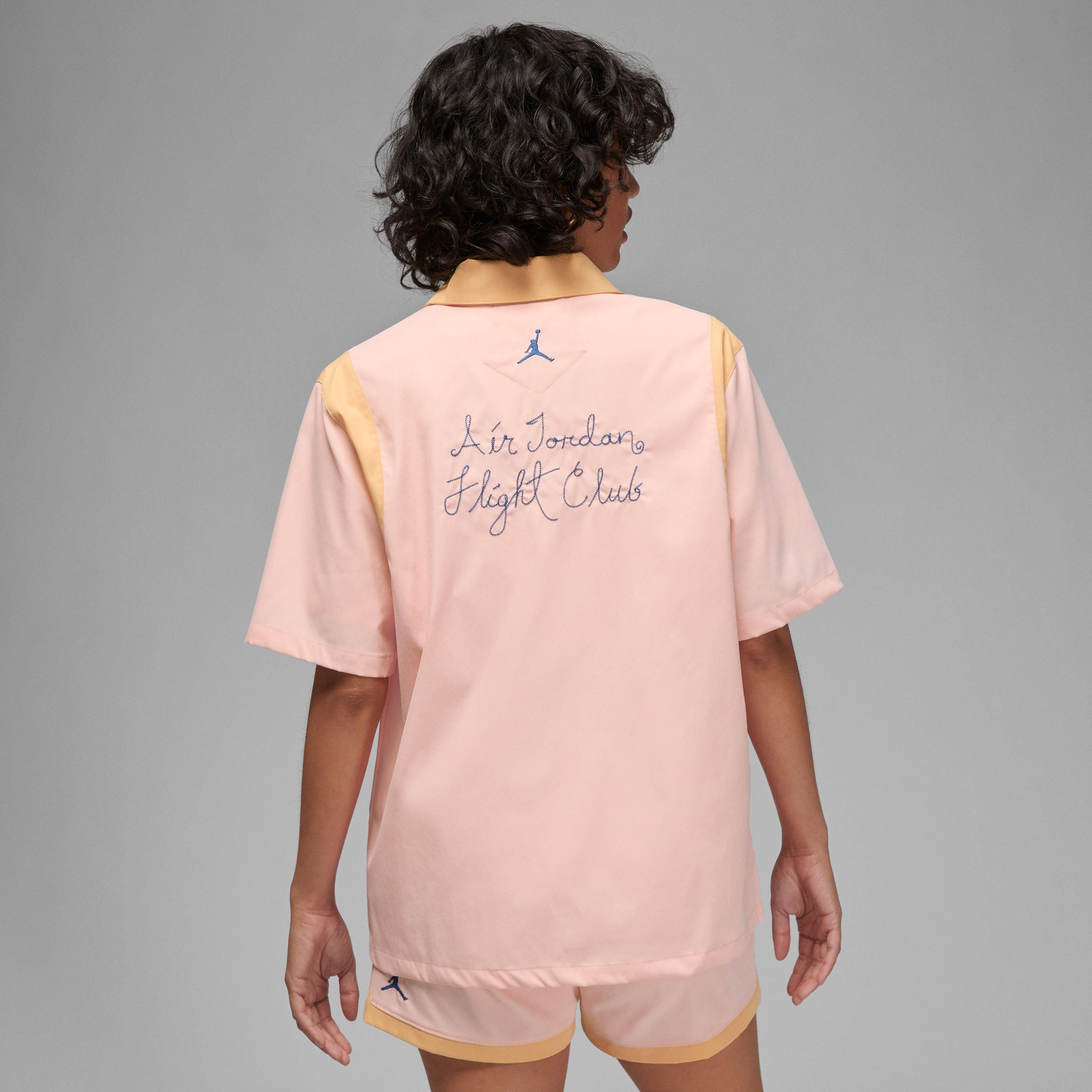 Jordan Women's Button-Up Shirt-Pink - PINK Thumbnail View 6