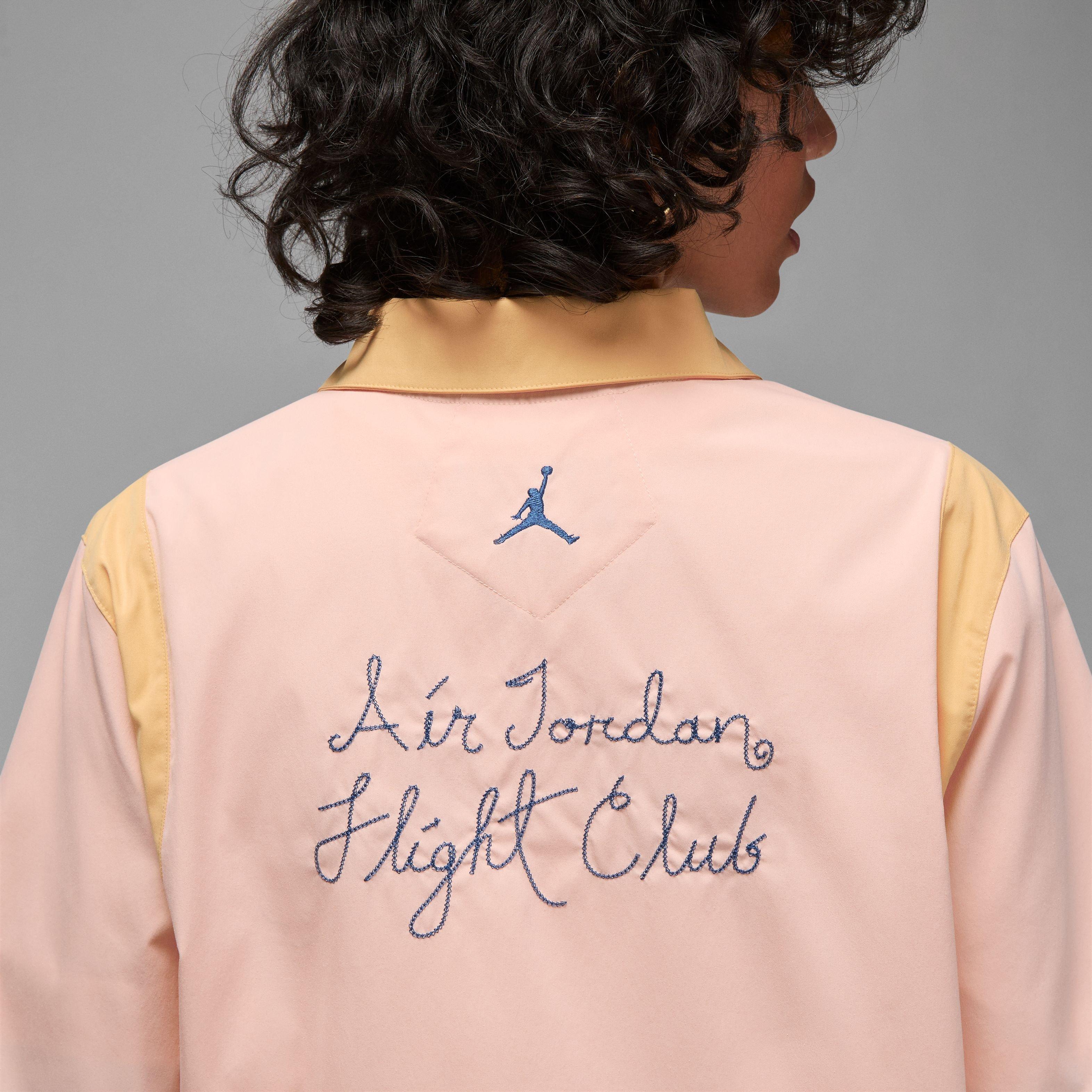 Jordan Women's Button-Up Shirt-Pink - PINK Thumbnail View 5