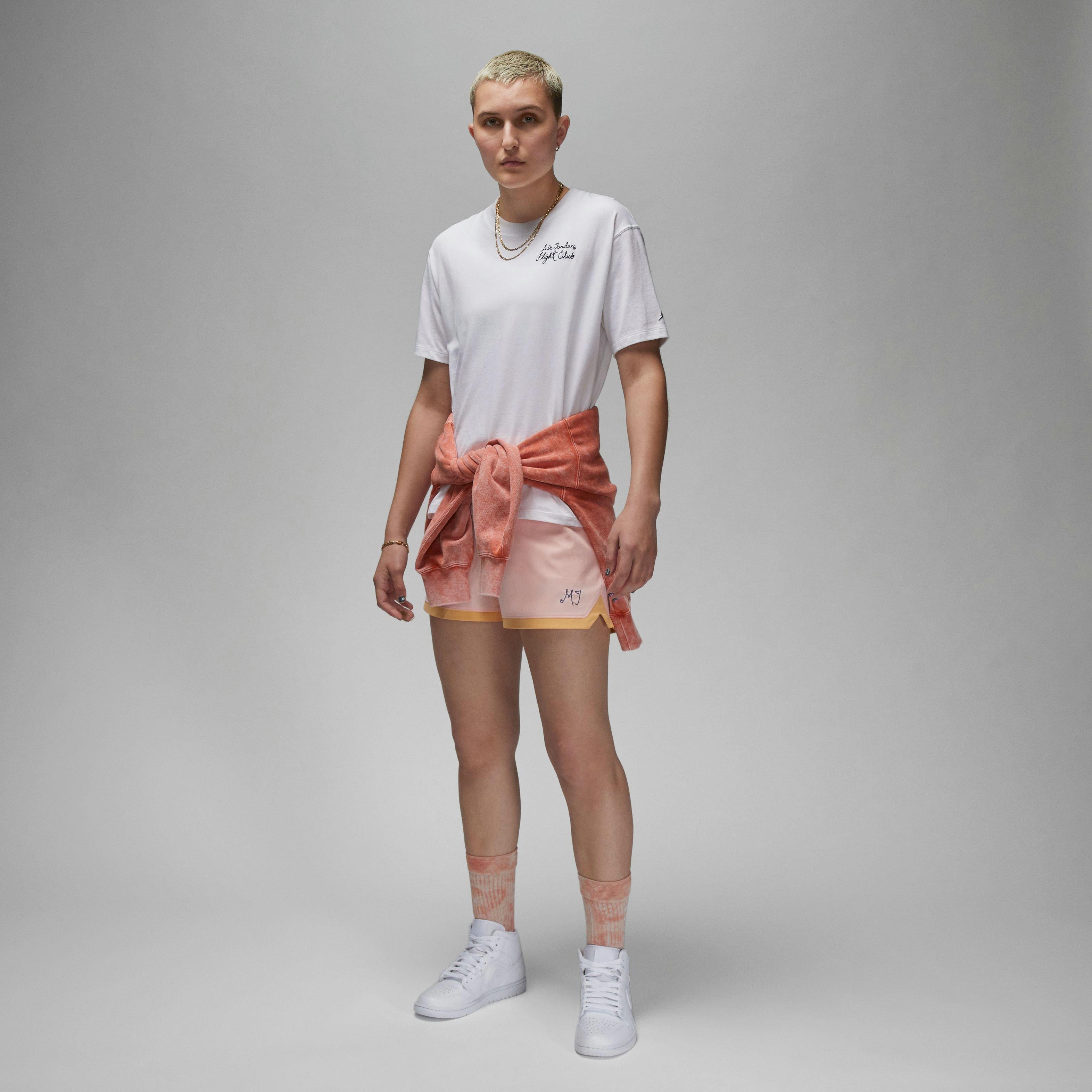Jordan Women's Woven Shorts-Pink - PINK Thumbnail View 4
