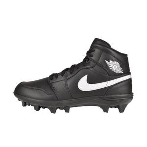 Jordan 1 Mid TD "Black/White" Men's Football Cleat
