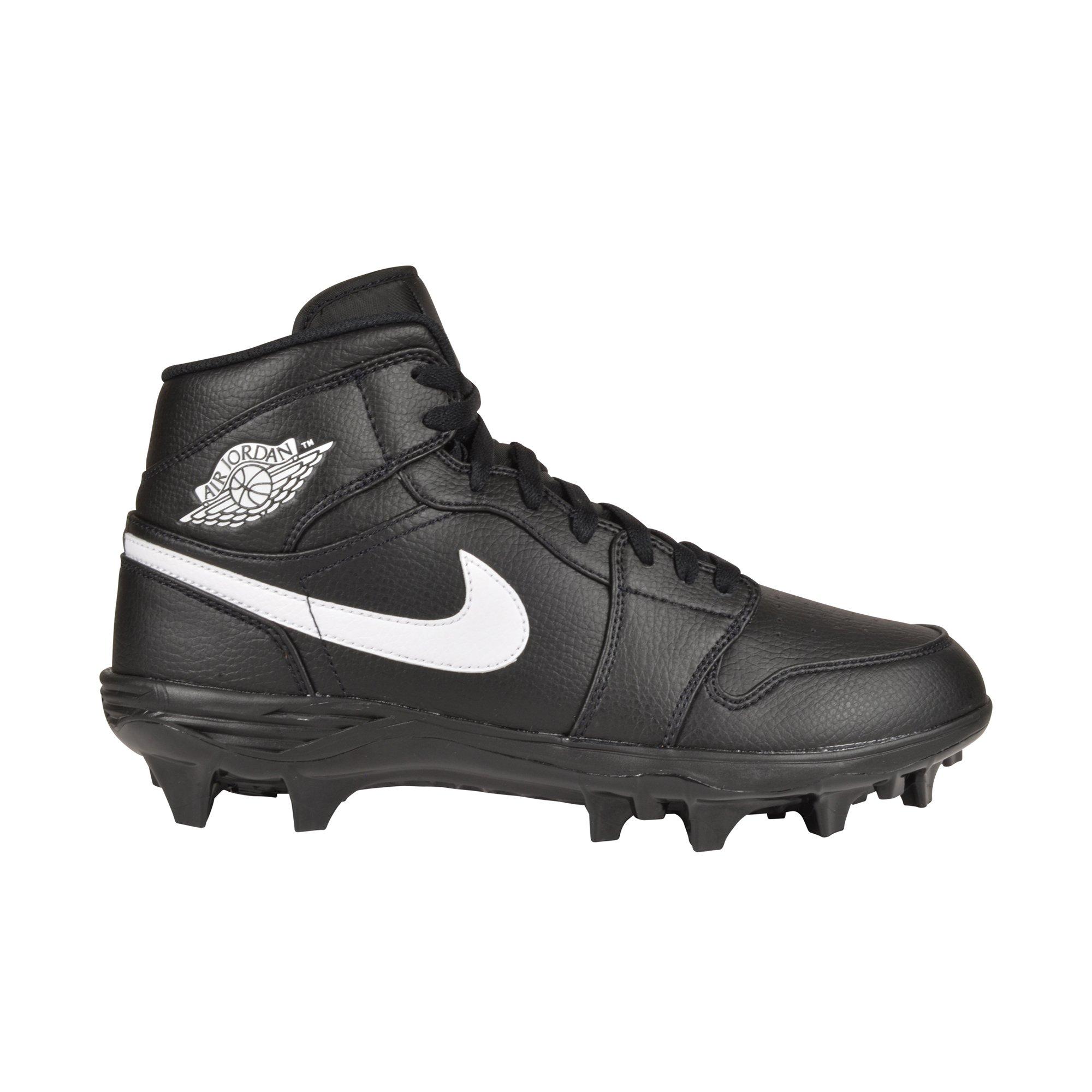 Jordan 1 Mid TD "White/Grey Fog/White" Men's Football Cleat