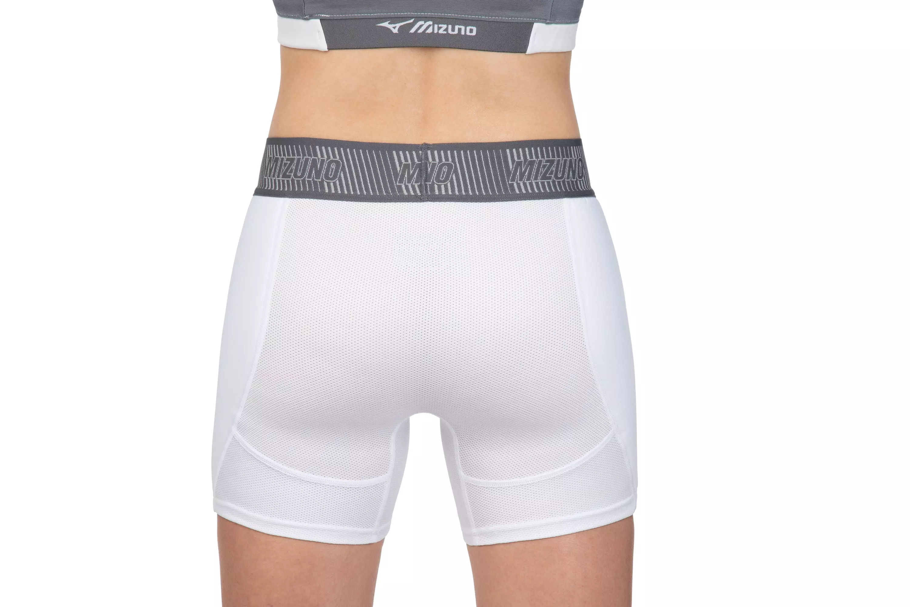 Mizuno Women's Aerovent Padded Sliding Short - WHITE