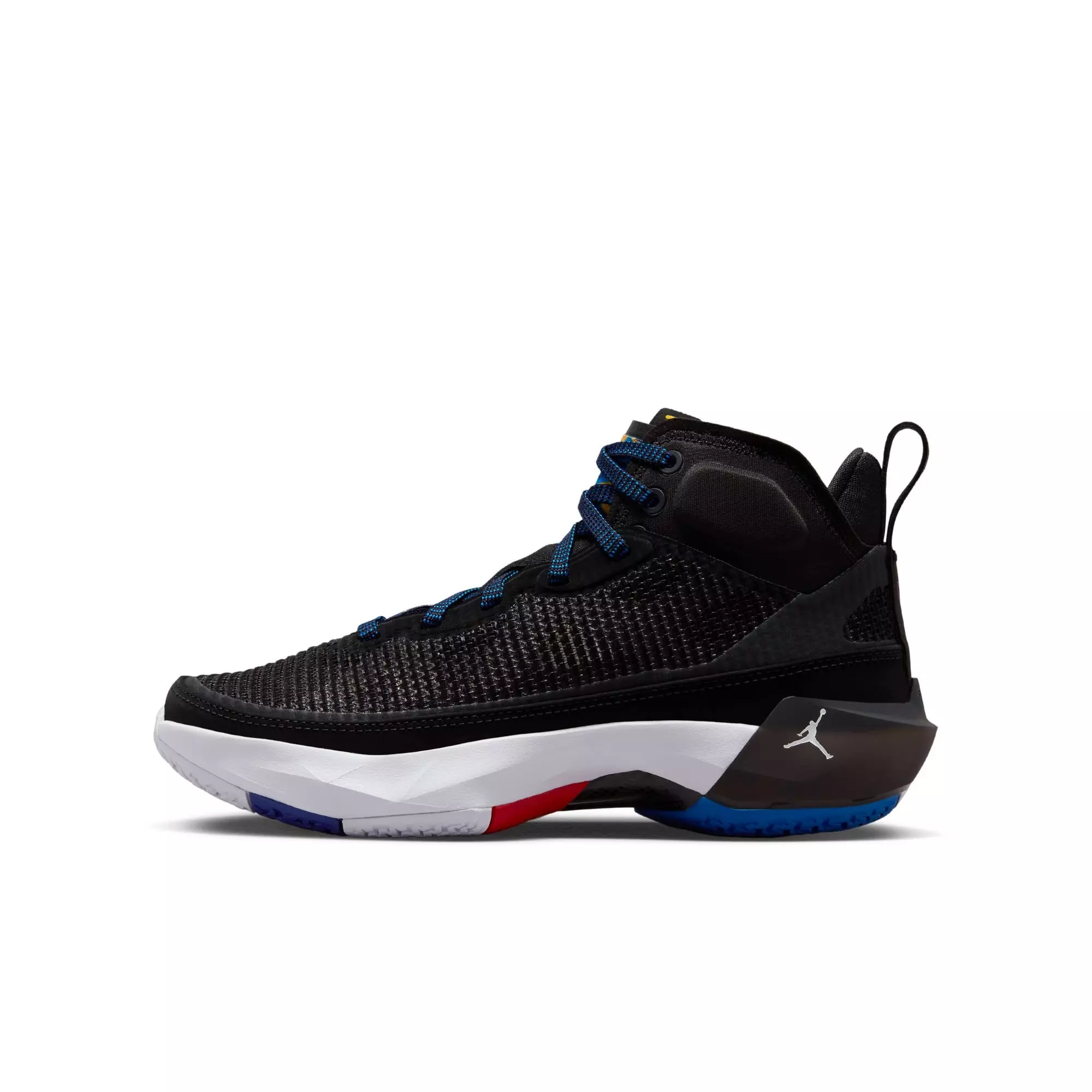 Jordan XXXVII "Nothing But Net" Grade School Kids' Basketball Shoe - BLACK/WHITE/UNIVERSITY RED