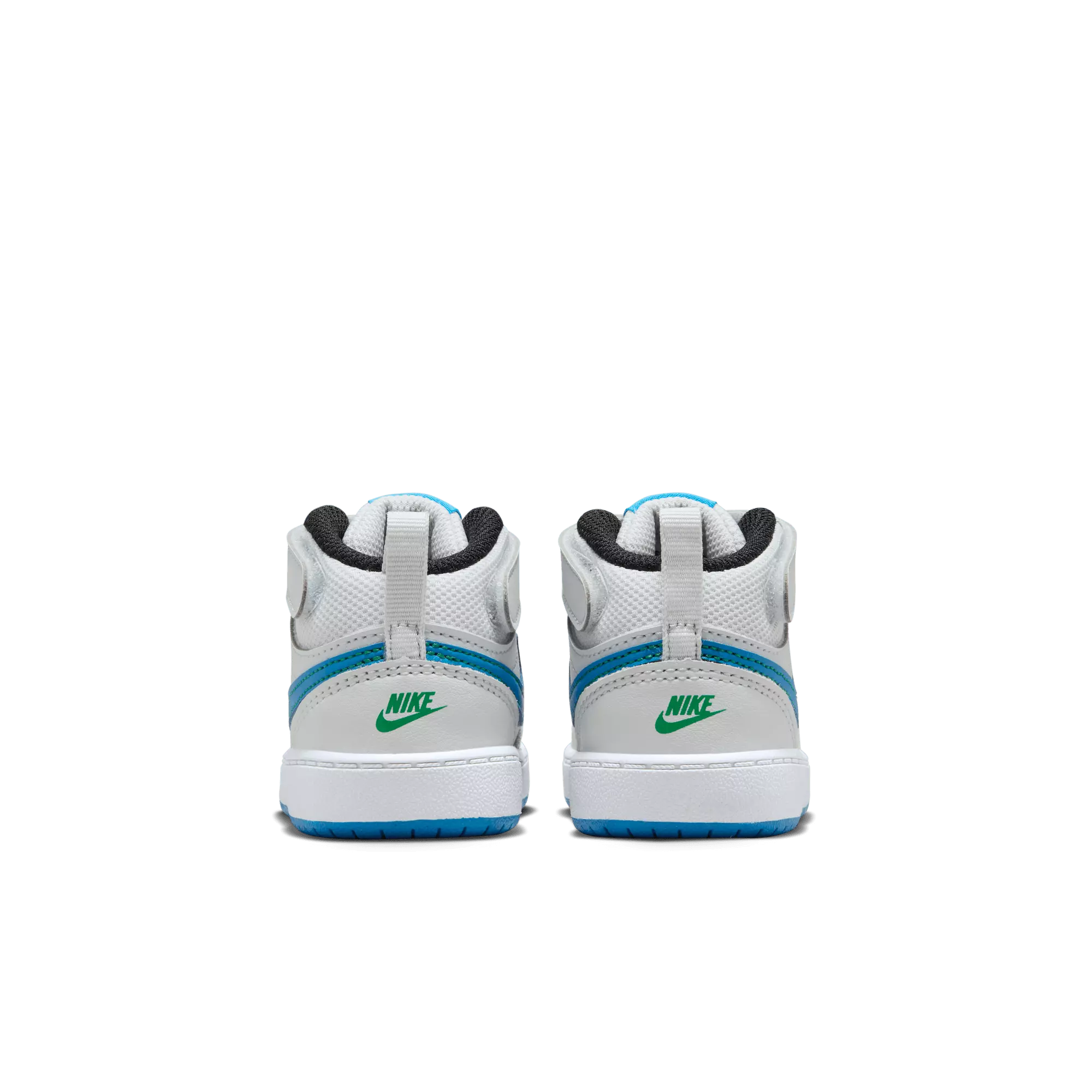 Nike Court Borough Mid 2 "Pure Platinum/Photo Blue/White" Toddler Boys' Shoe - GREY/BLUE