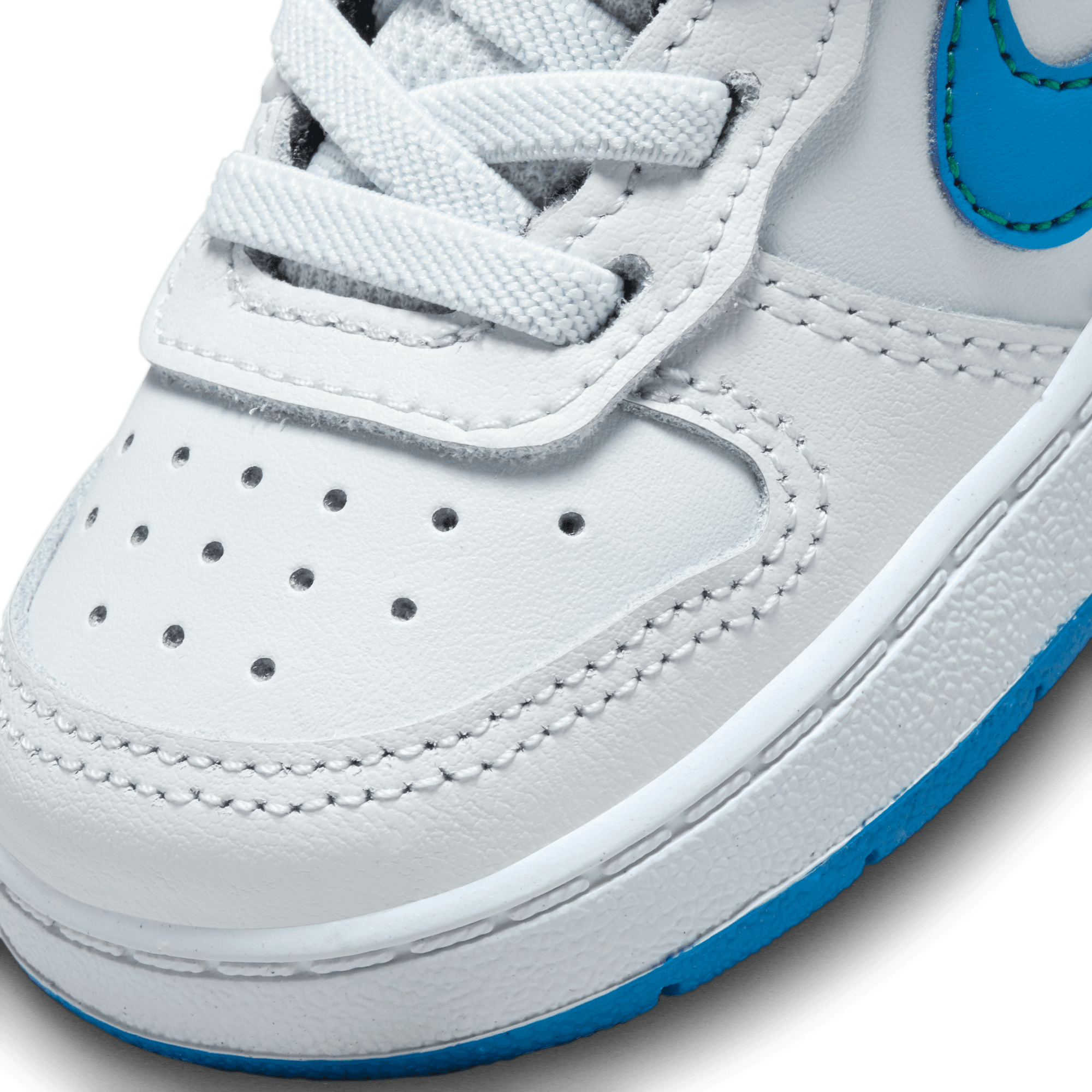 Nike Court Borough Mid 2 "Pure Platinum/Photo Blue/White" Toddler Boys' Shoe - GREY/BLUE Thumbnail View 3
