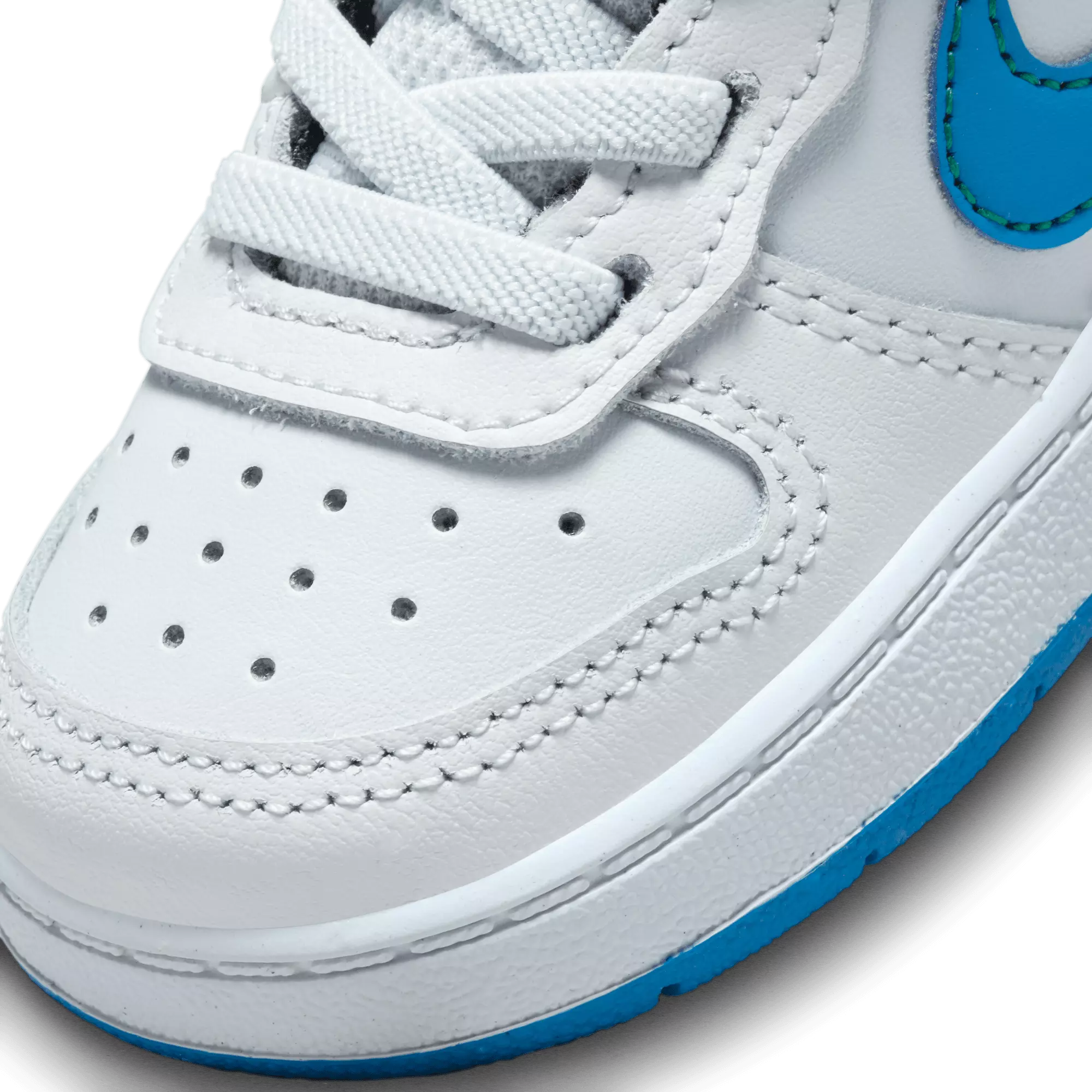 Nike Court Borough Mid 2 "Pure Platinum/Photo Blue/White" Toddler Boys' Shoe - GREY/BLUE