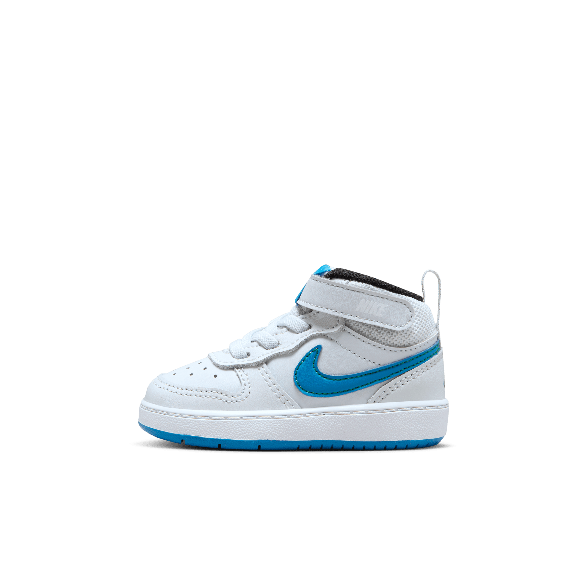 Nike Court Borough Mid 2 "Pure Platinum/Photo Blue/White" Toddler Boys' Shoe - GREY/BLUE Thumbnail View 5