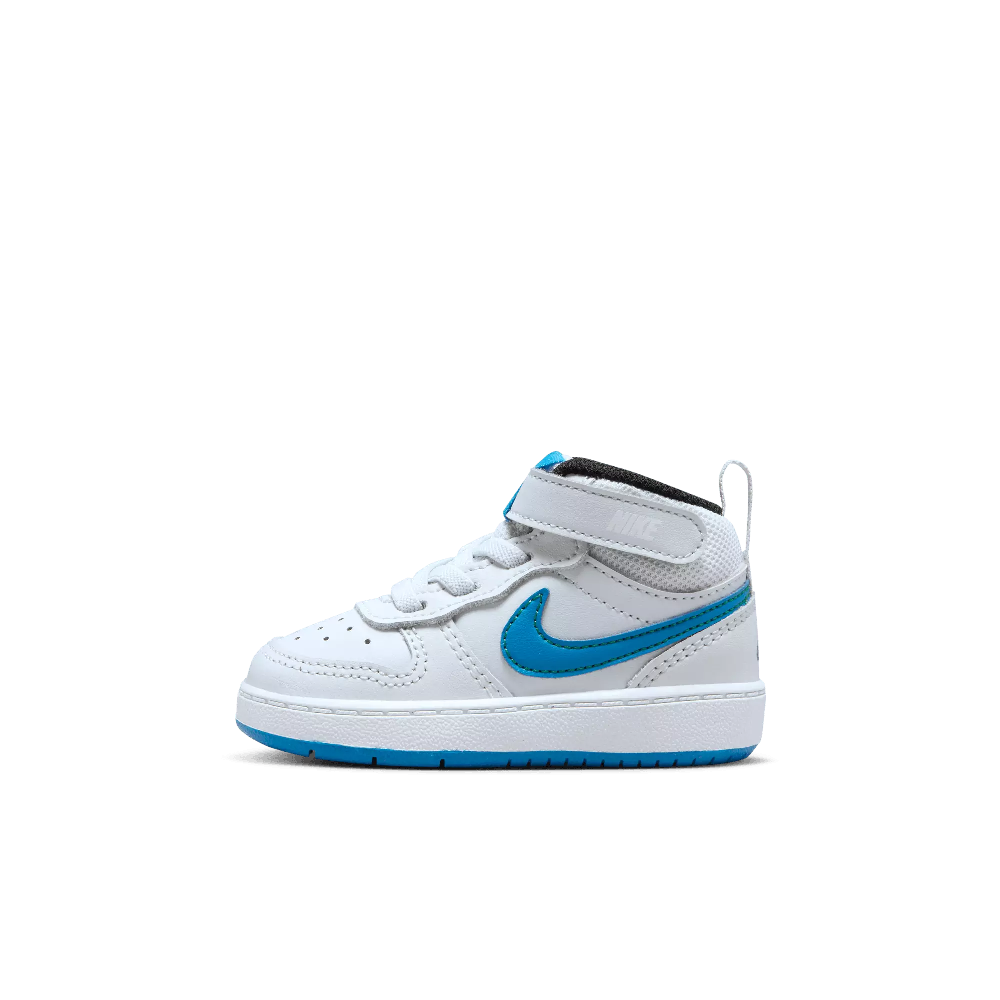 Nike Court Borough Mid 2 "Pure Platinum/Photo Blue/White" Toddler Boys' Shoe - GREY/BLUE