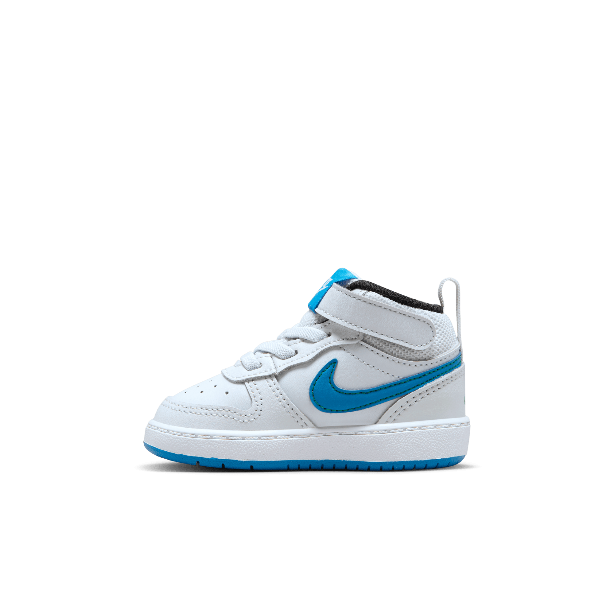 Nike Court Borough Mid 2 "Pure Platinum/Photo Blue/White" Toddler Boys' Shoe - GREY/BLUE Thumbnail View 6