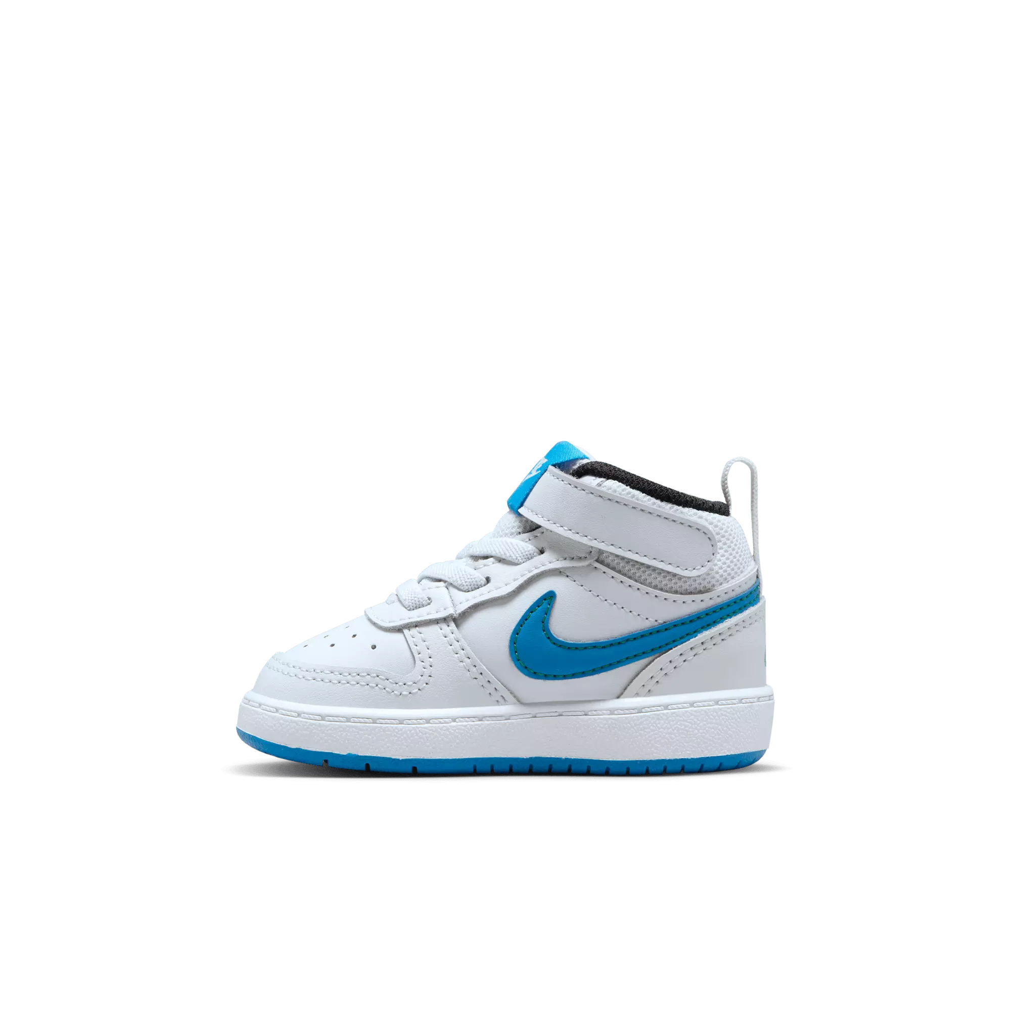 Nike Court Borough Mid 2 "Pure Platinum/Photo Blue/White" Toddler Boys' Shoe - GREY/BLUE