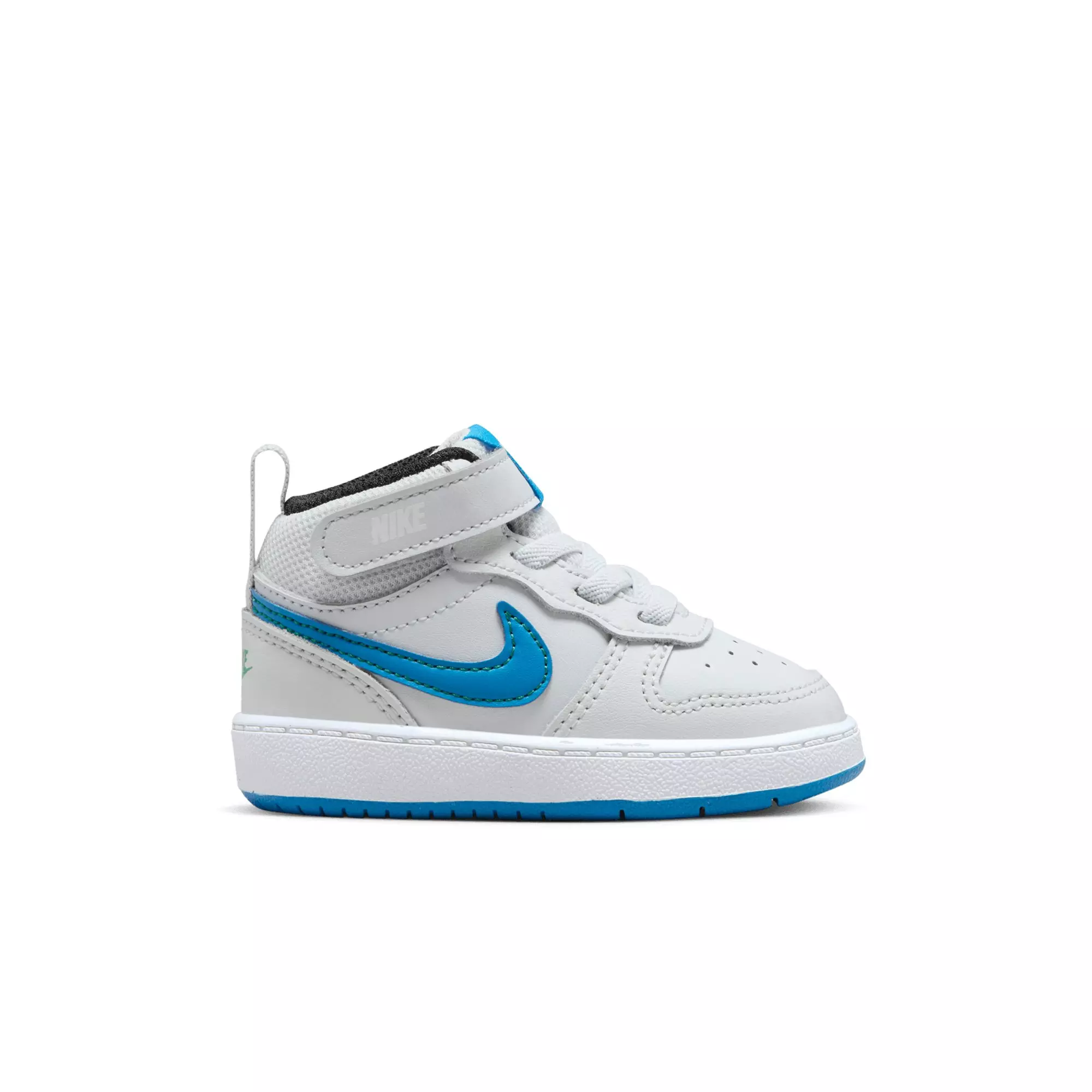 Nike Court Borough Mid 2 "Pure Platinum/Photo Blue/White" Toddler Boys' Shoe - GREY/BLUE