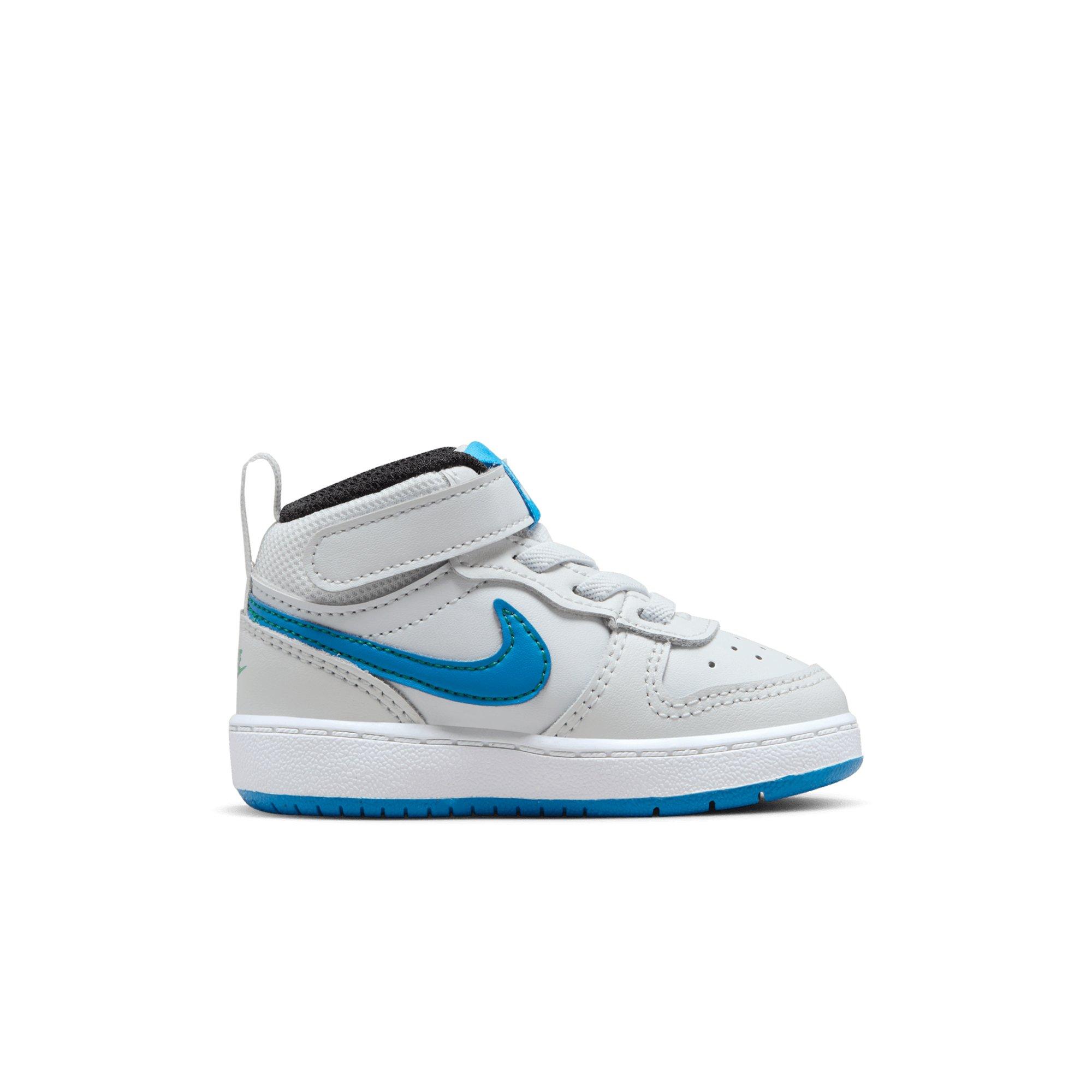Nike Court Borough Mid 2 "Pure Platinum/Photo Blue/White" Toddler Boys' Shoe - GREY/BLUE Thumbnail View 2
