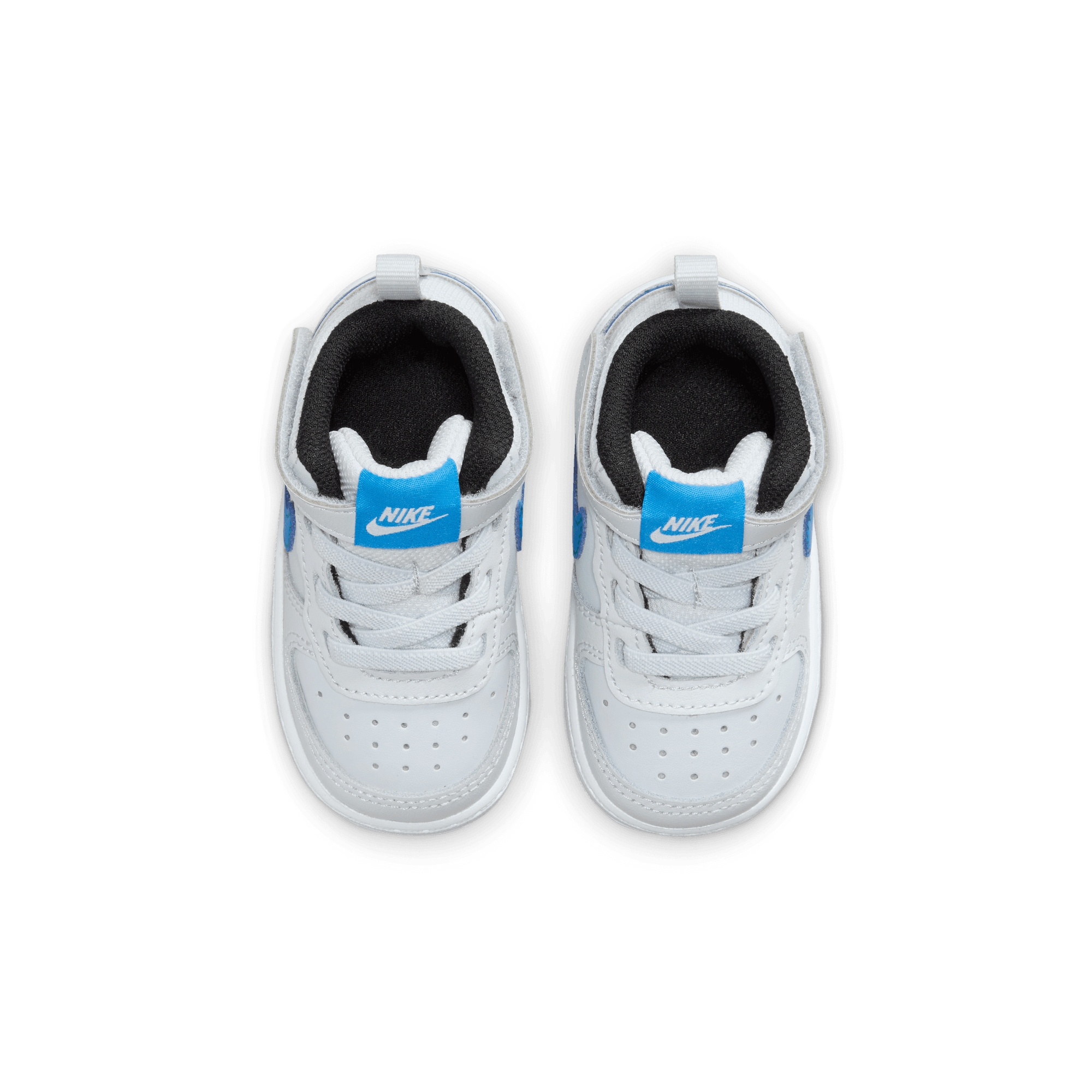 Nike Court Borough Mid 2 "Pure Platinum/Photo Blue/White" Toddler Boys' Shoe - GREY/BLUE Thumbnail View 8