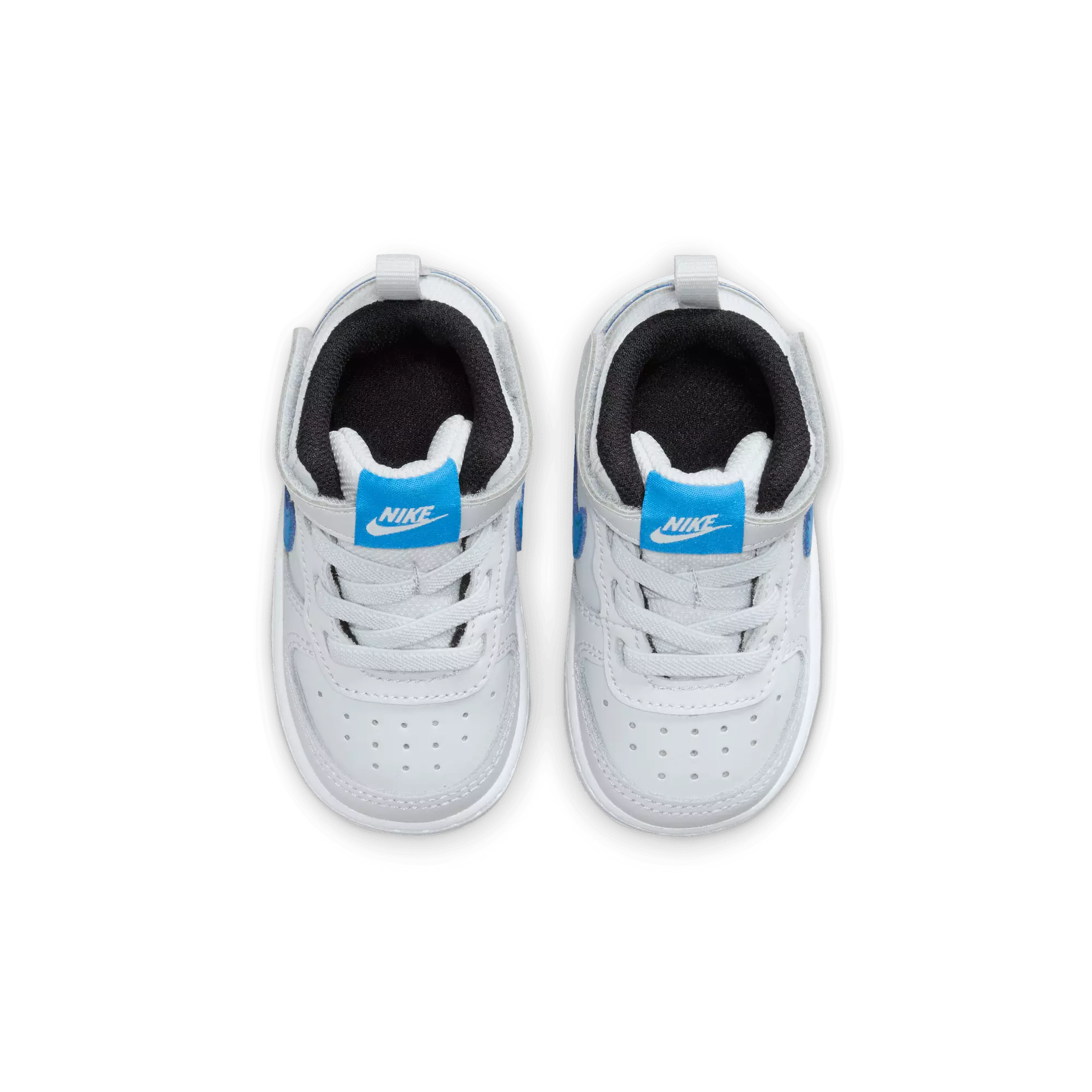Nike Court Borough Mid 2 "Pure Platinum/Photo Blue/White" Toddler Boys' Shoe - GREY/BLUE