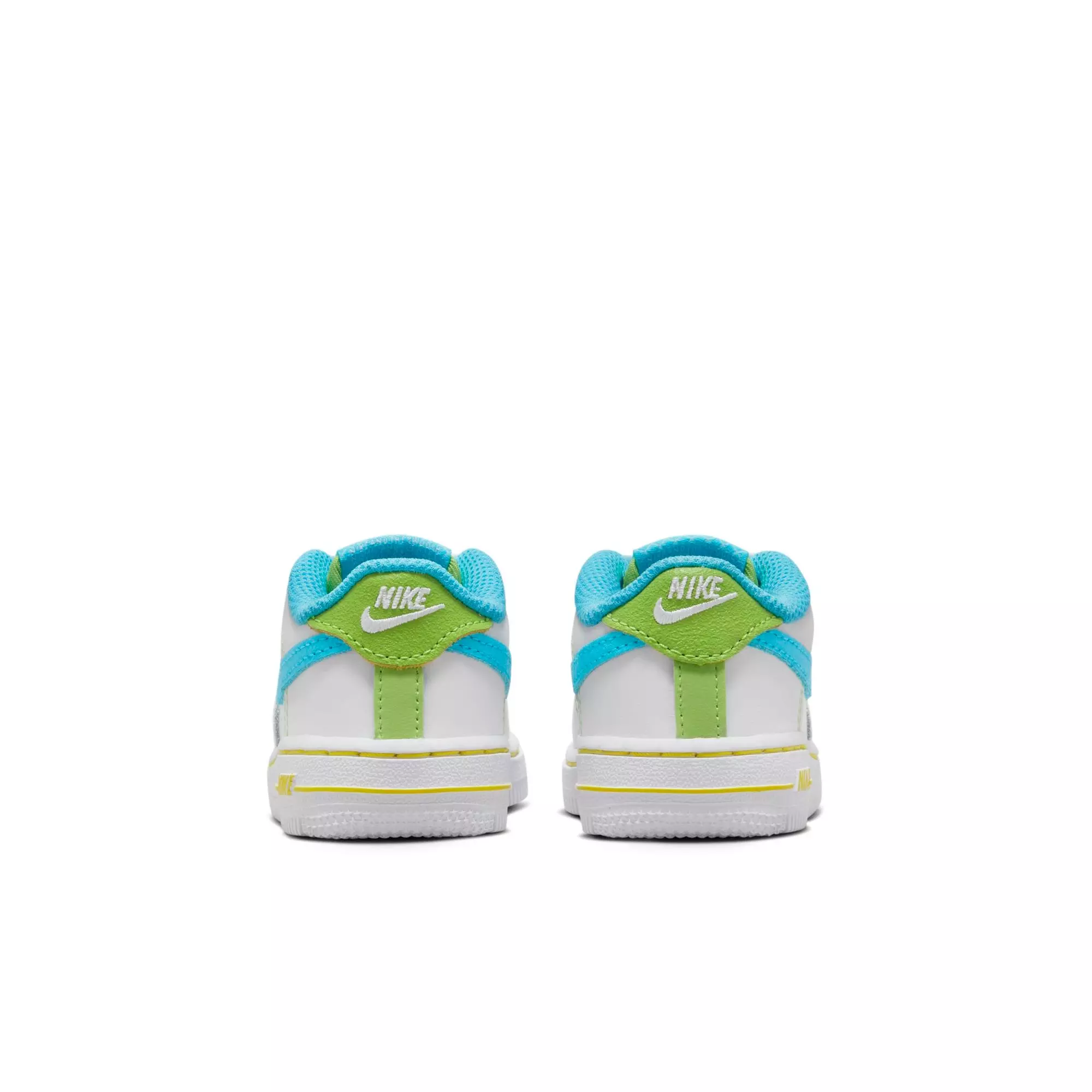 Nike Air Force 1 LV8 "White/Baltic Blue/Action Green" Toddler Boys' Shoe - WHITE/BLUE