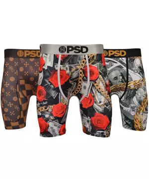 PSD Men's Luxury Goods Underwear-Multi-Color-3PK