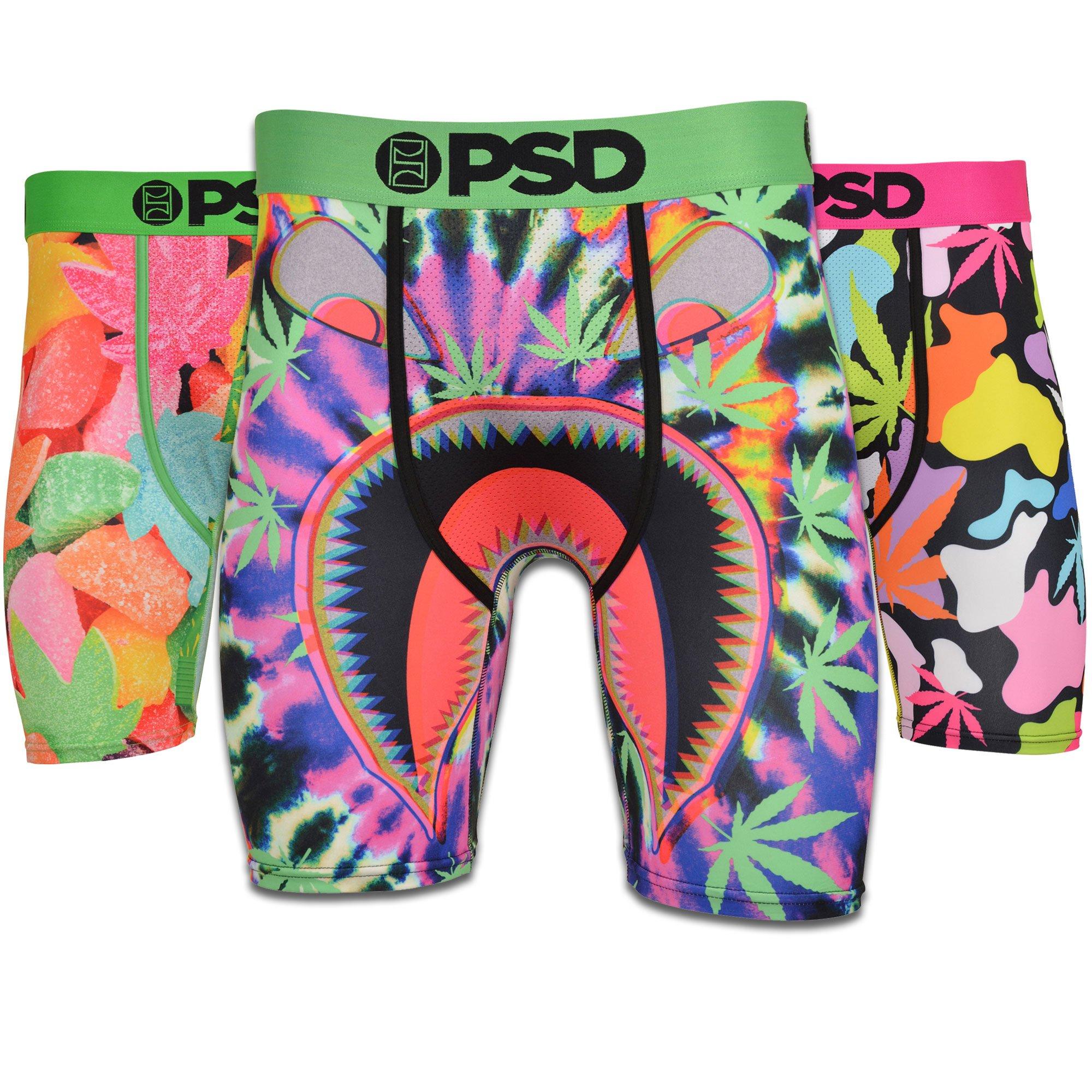 PSD Men's Neon Buds Underwear-Multi-Color-3PK - Hibbett