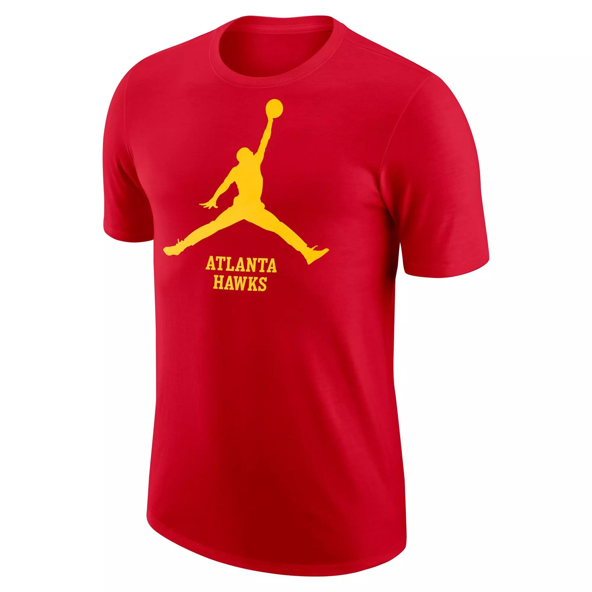 Jordan Men's Atlanta Hawks Jumpman Logo Short Sleeve Top - RED
