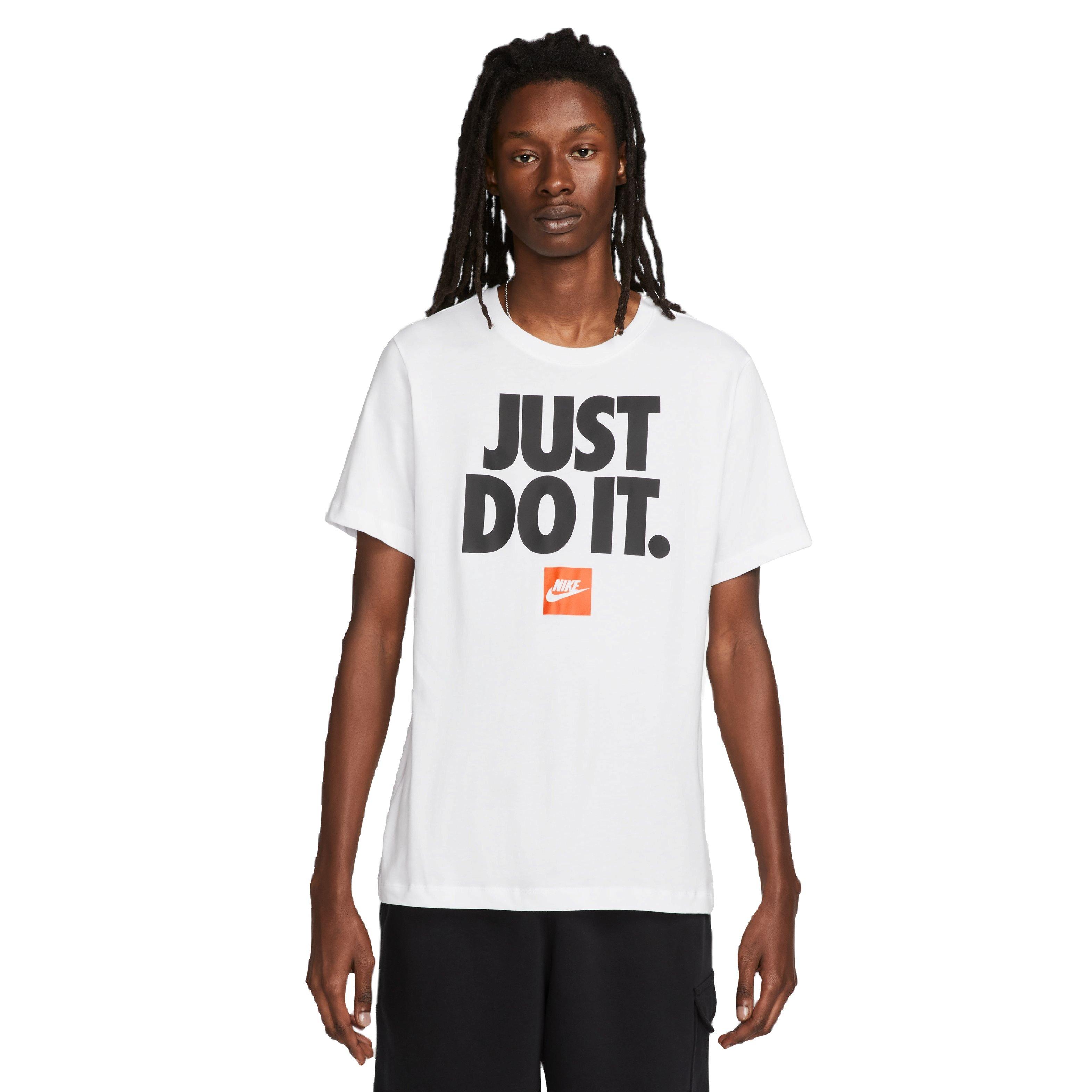 Nike Men's Sportswear JDI Verbiage Tee-White - WHITE Thumbnail View 1