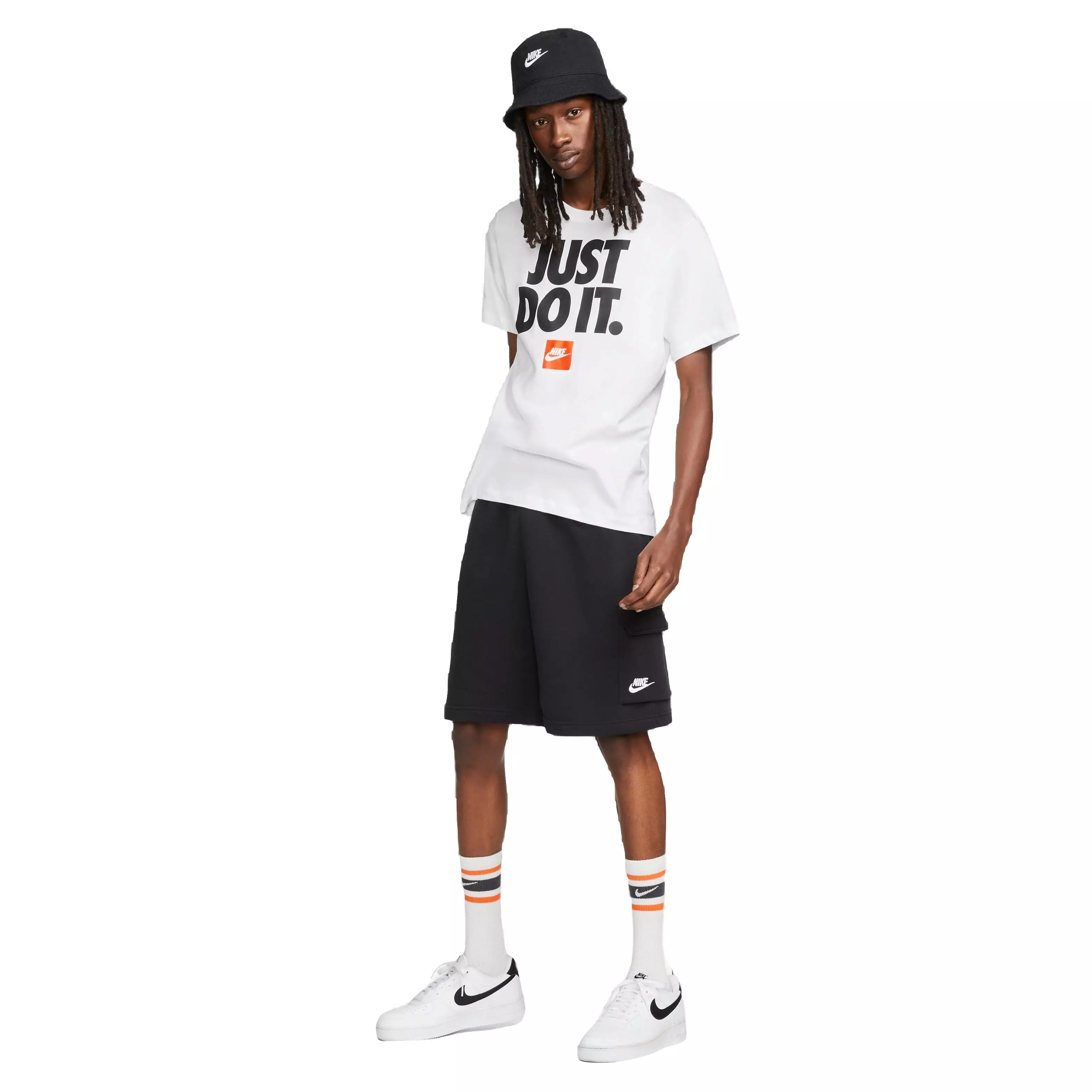 Nike Men's Sportswear JDI Verbiage Tee-White - WHITE