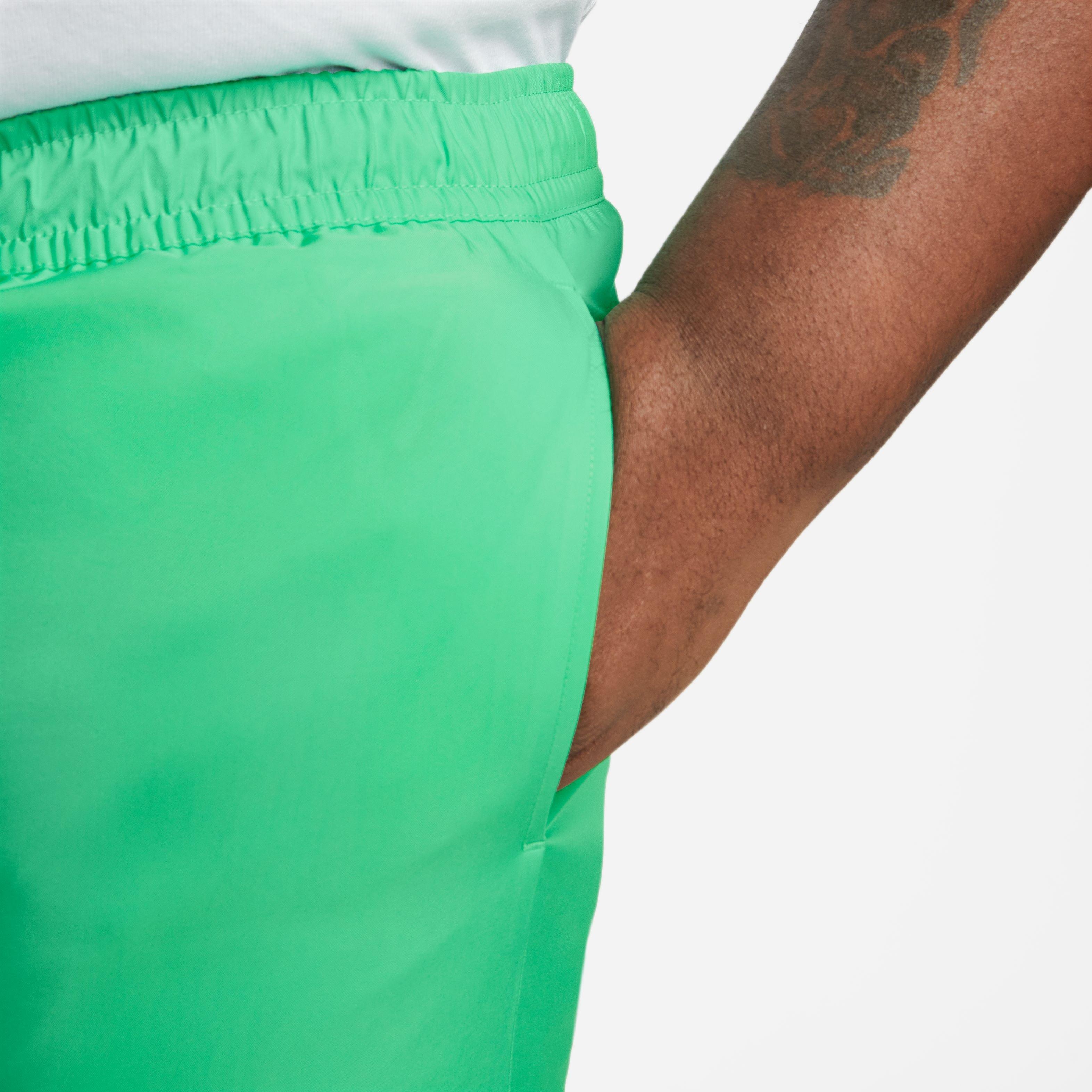 Nike Men's Sportswear Sport Essentials Woven Lined Flow Shorts-Green - GREEN Thumbnail View 11